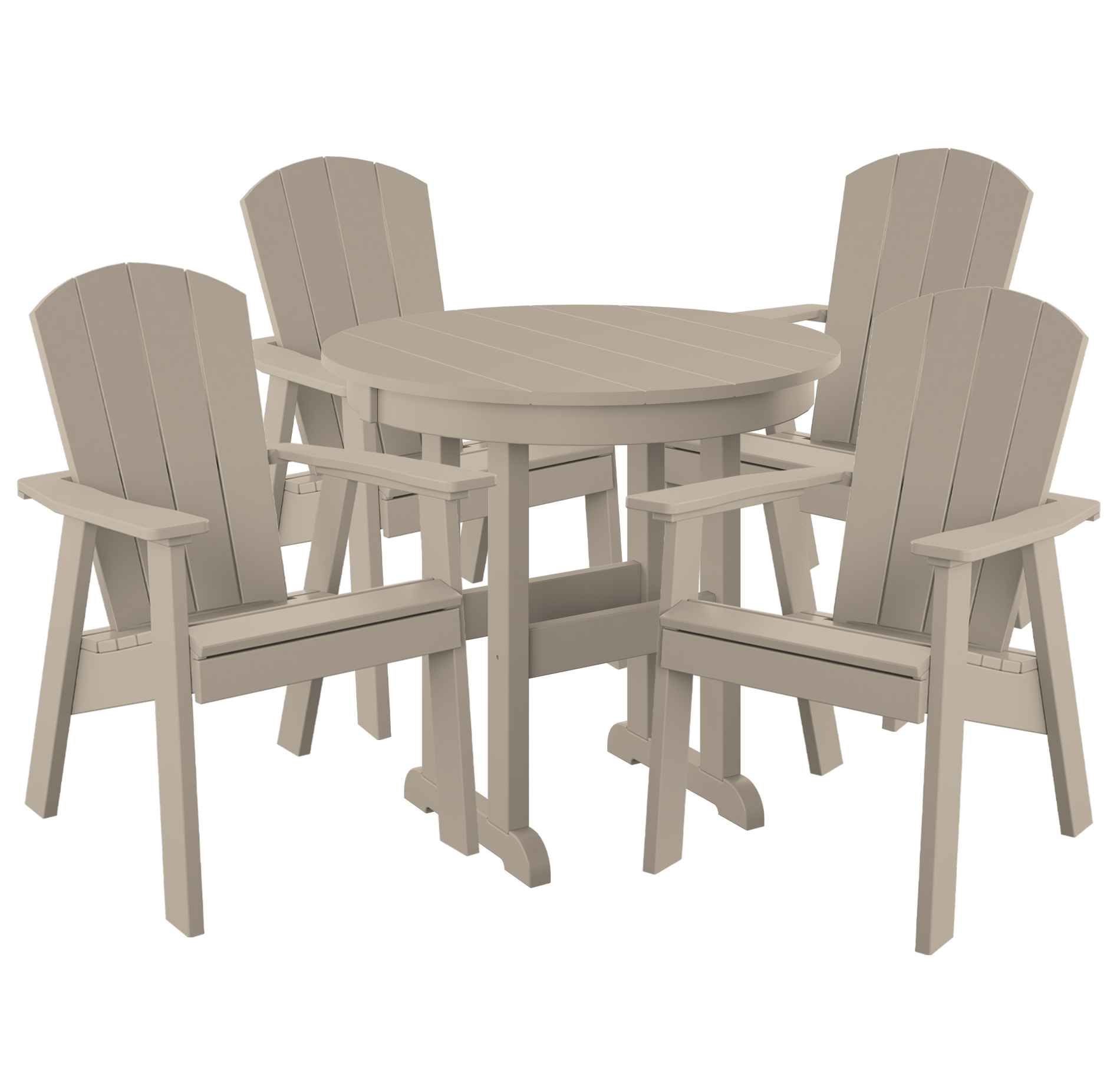DURAWEATHER POLY® 5-Piece Maybeck Adirondack Dining Set - New