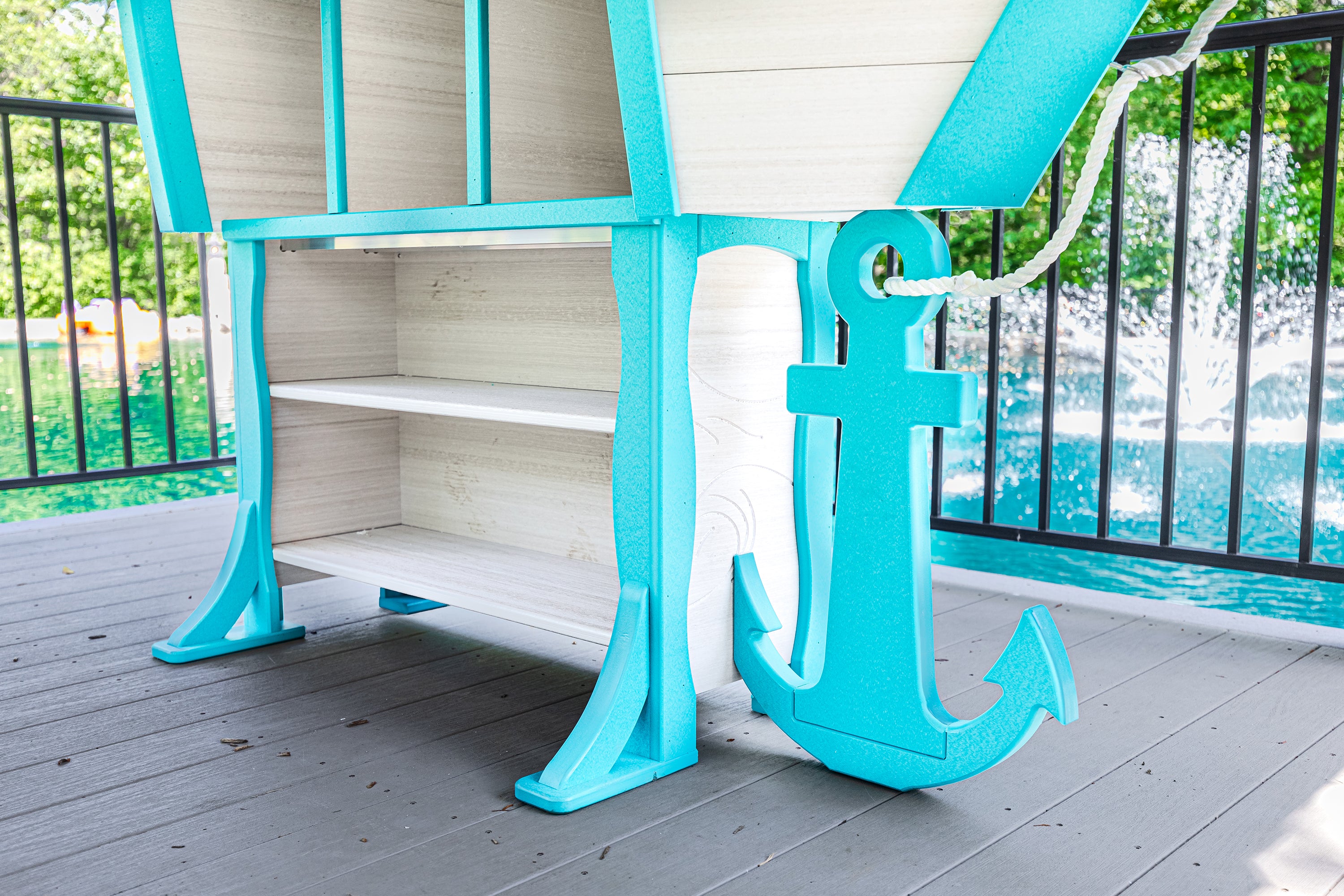 DuraWeather Poly&reg; 5-Piece 6'ft Nautical Bar