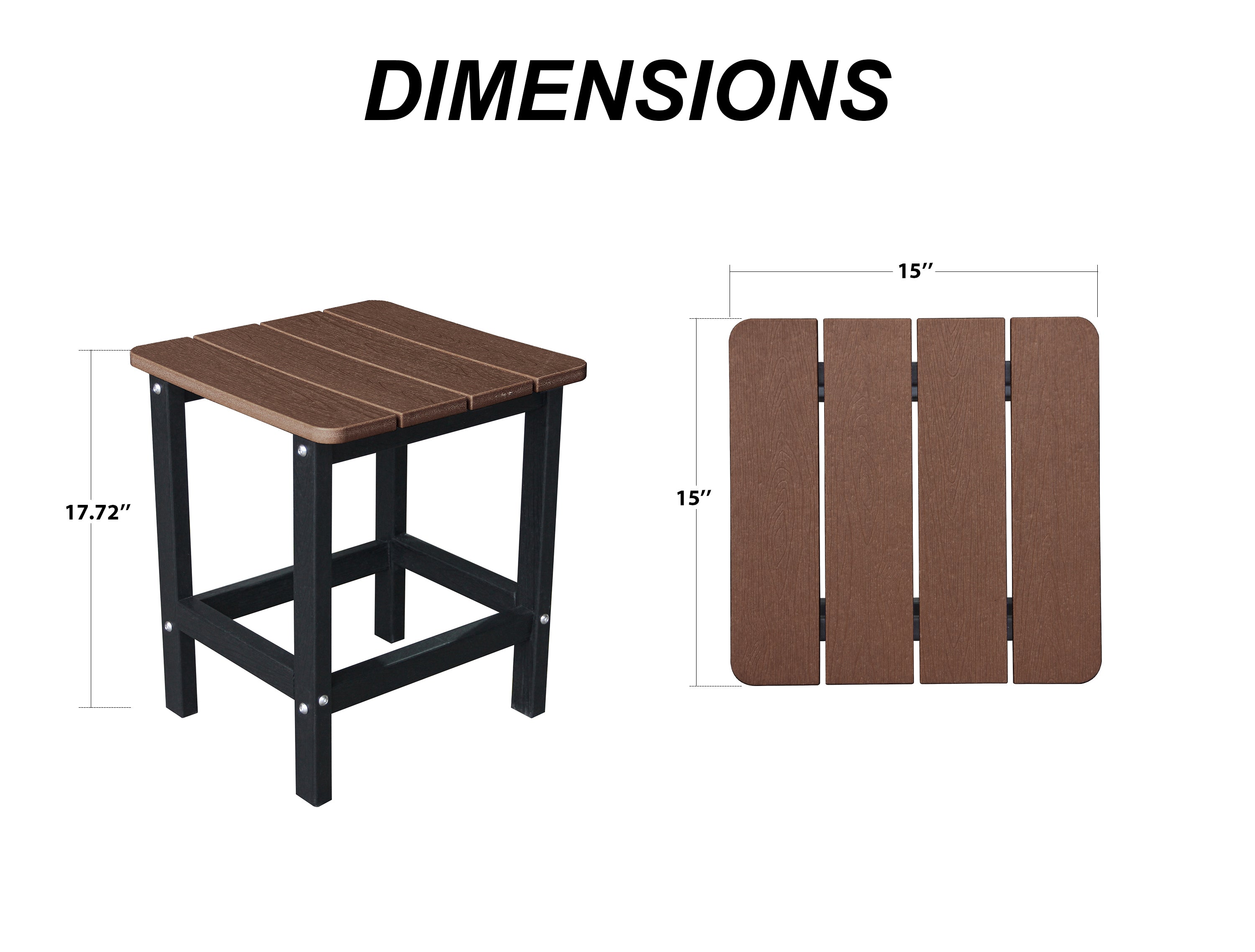 15" Square Side Table