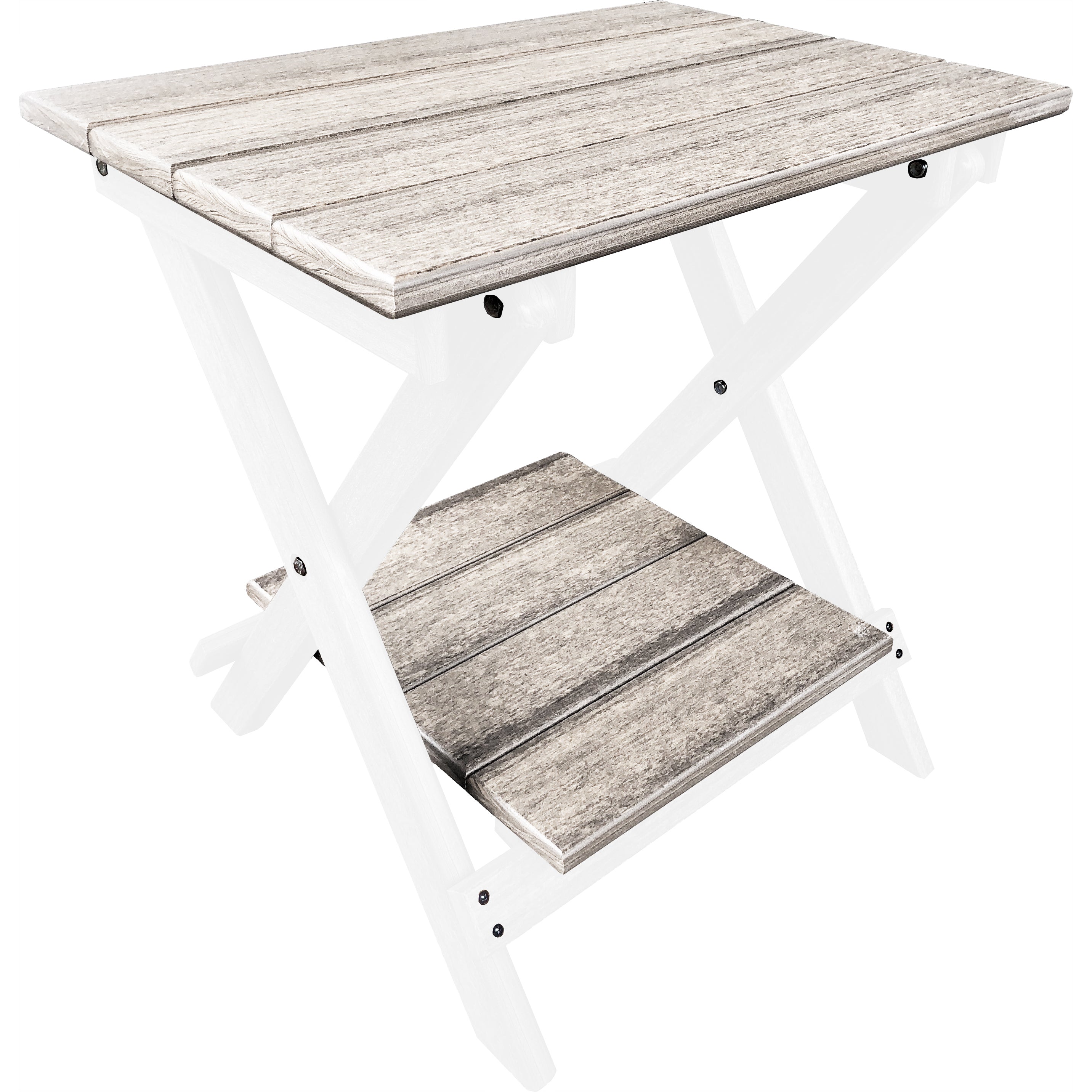 Folding Side Table w/ Removable Serving Tray - Ships Fully Assembled