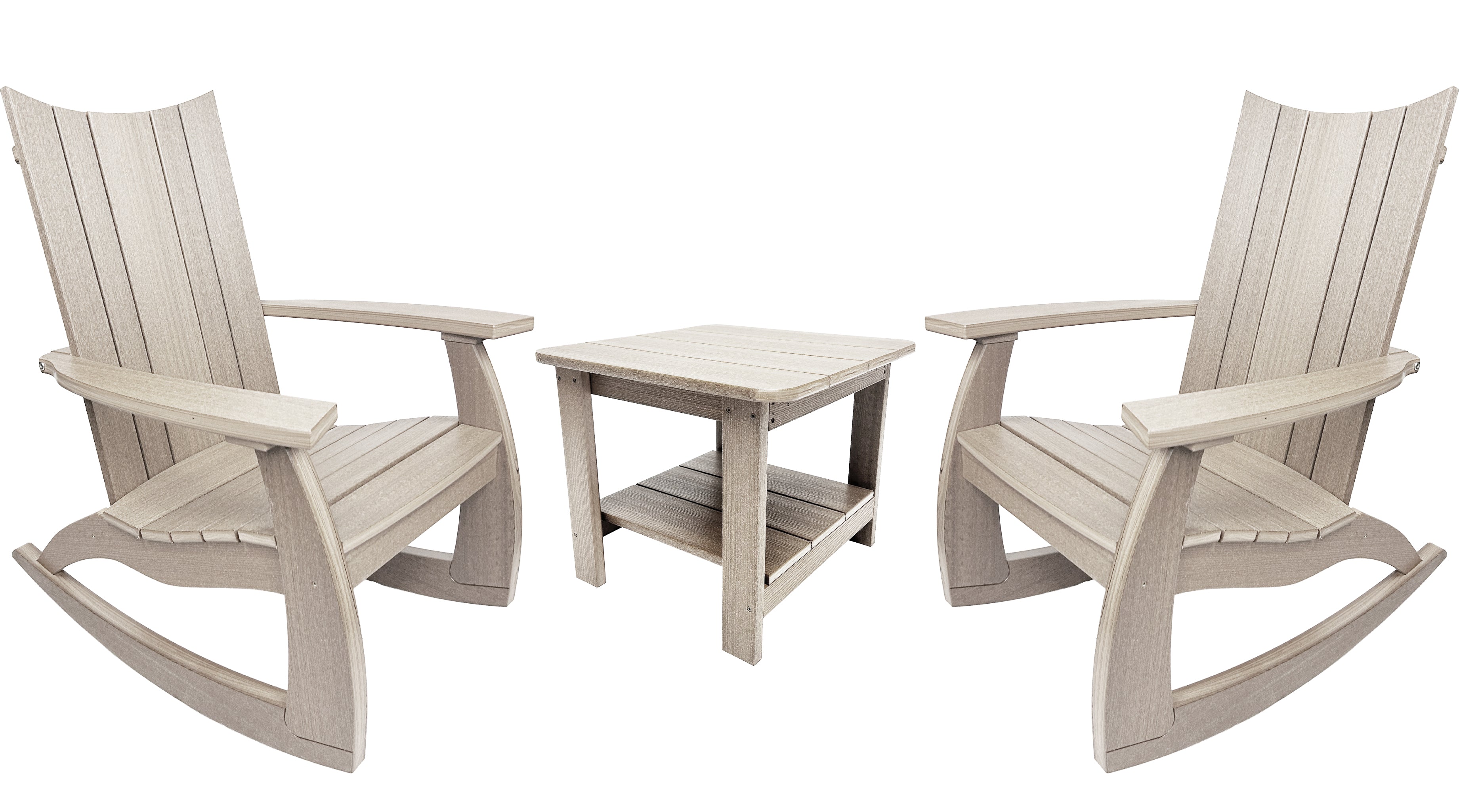 3-Piece Edge Modern Porch Rocker Set
