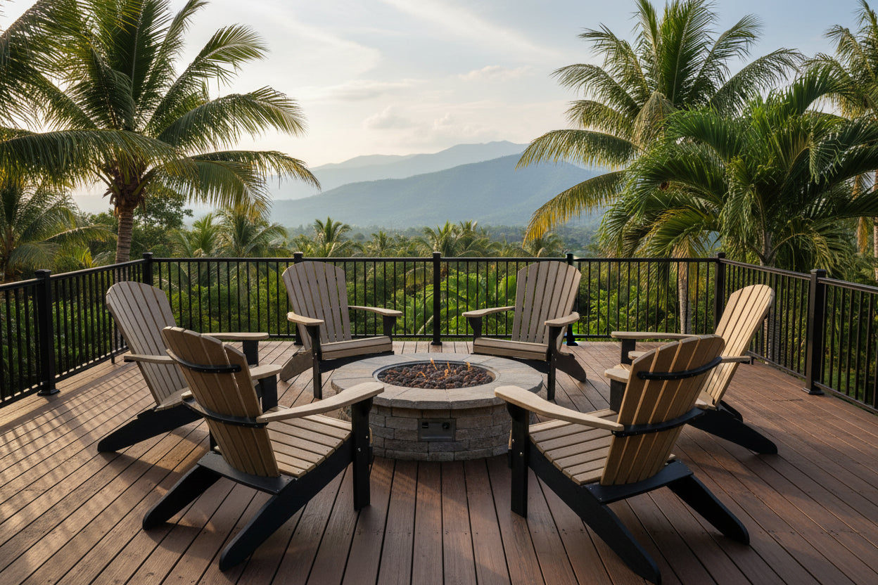 Set of 6 Adirondack Chairs Original King Size