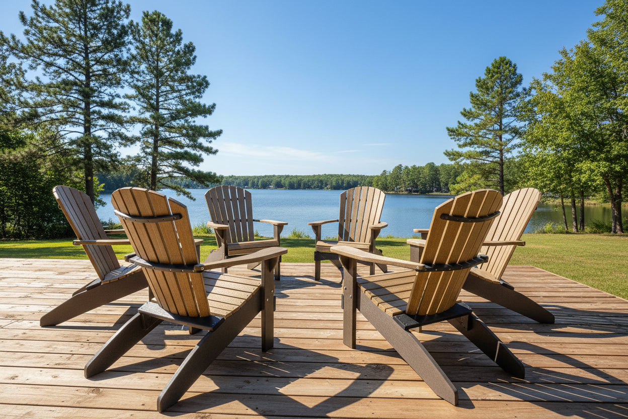 Set of 6 Adirondack Chairs Original King Size