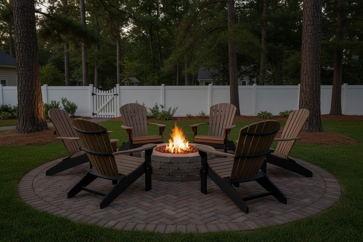 Set of 6 Adirondack Chairs Original King Size