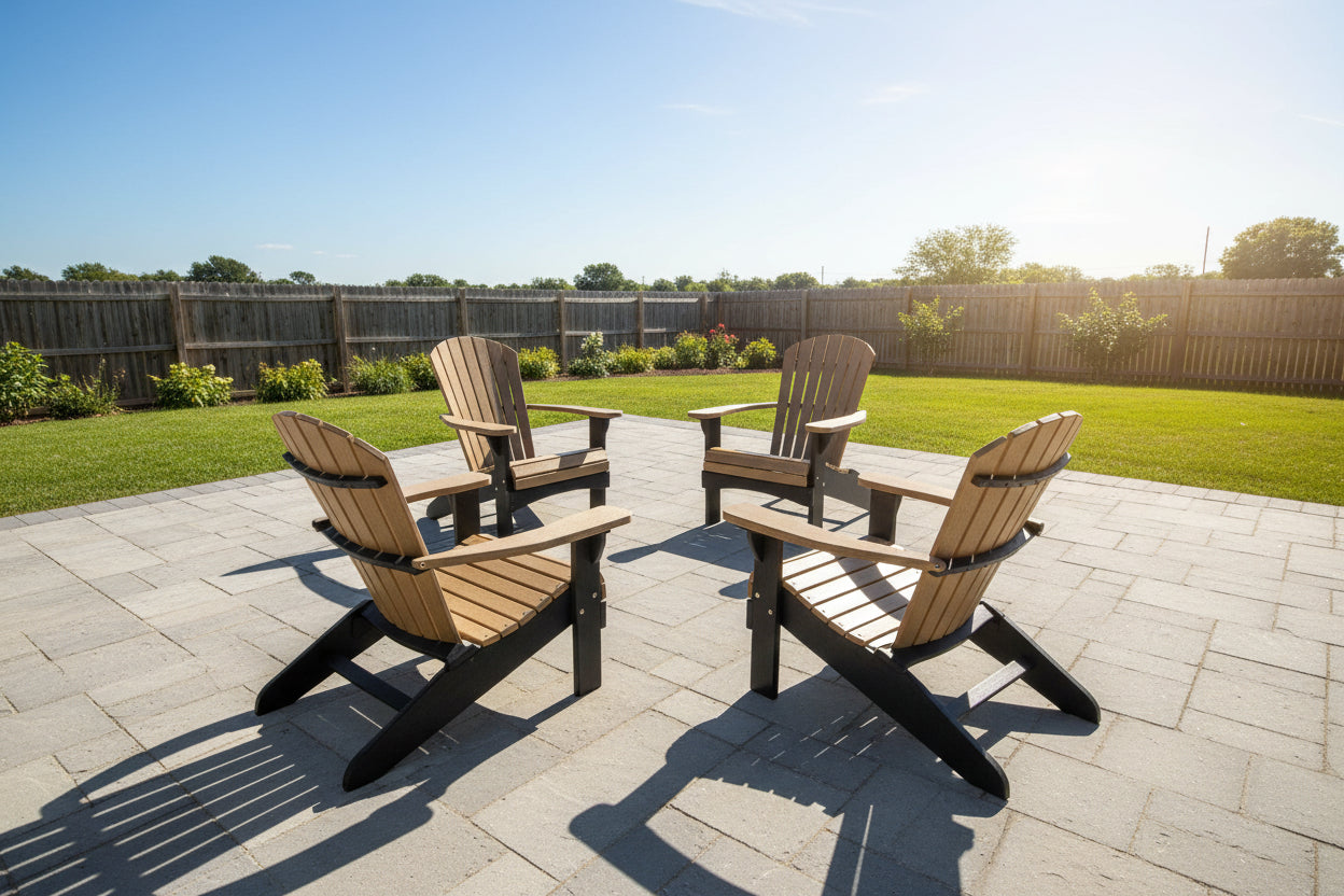 Set of 4 Adirondack Chairs Original King Size