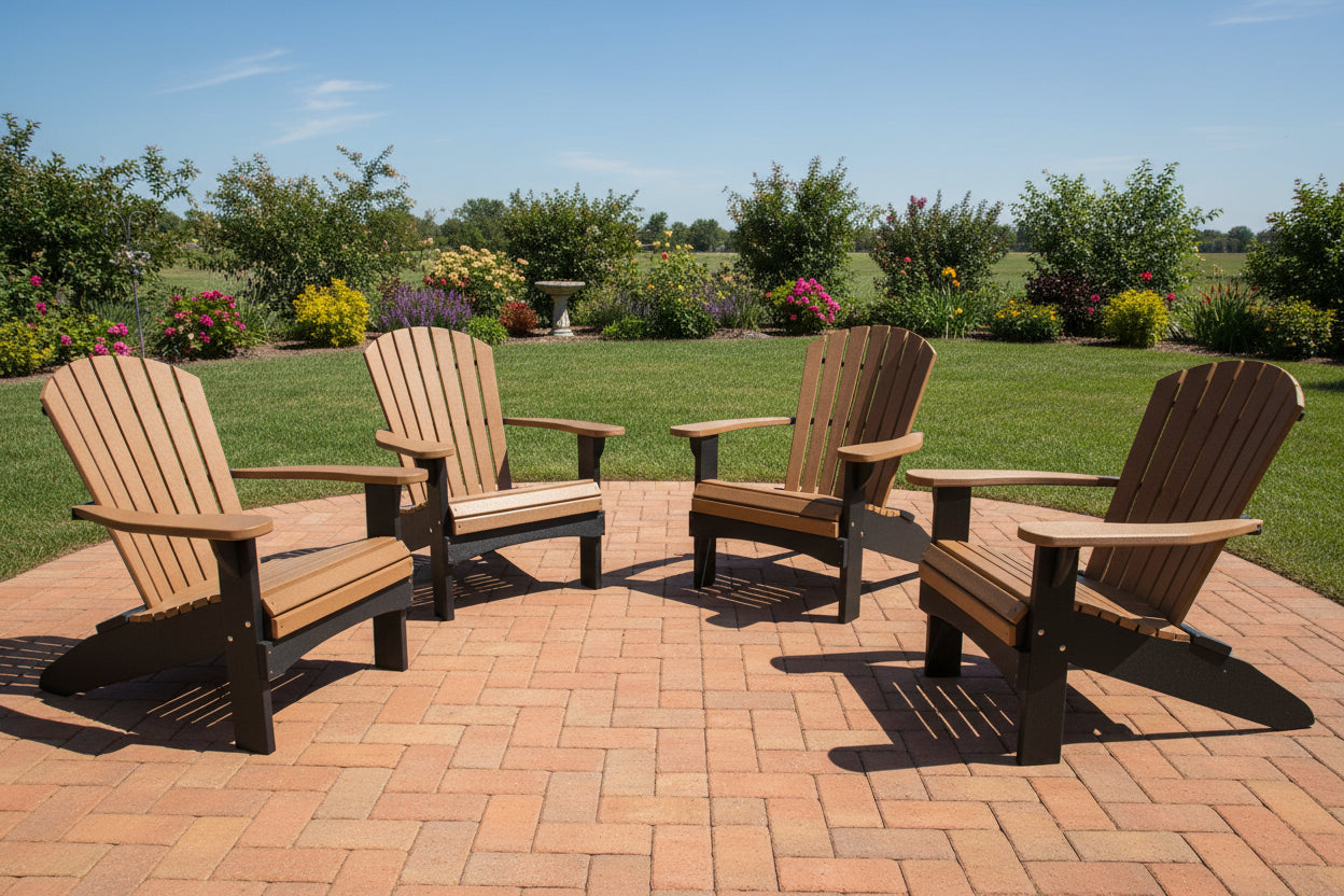 Set of 4 Adirondack Chairs Original King Size