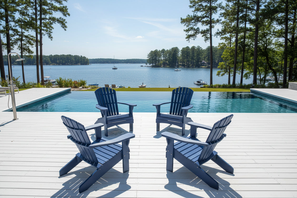 Set of 4 Adirondack Chairs Original King Size