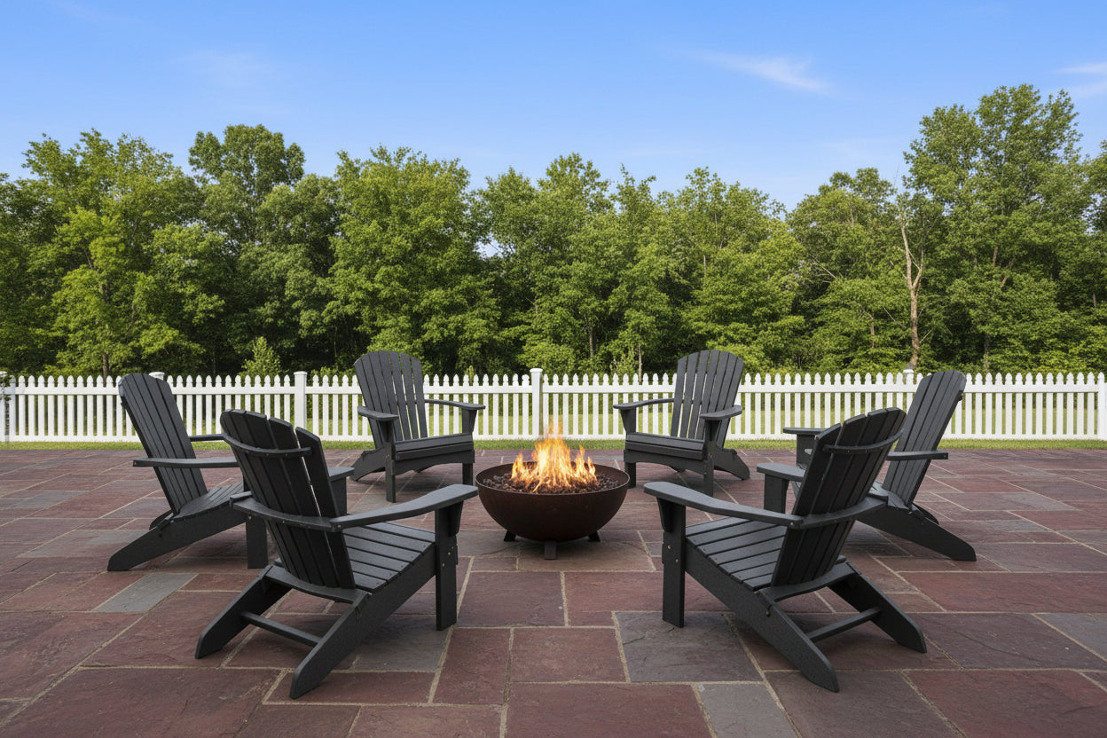 Set of 6 Adirondack Chairs Original King Size