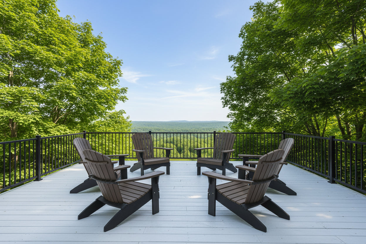 Set of 6 Adirondack Chairs Original King Size