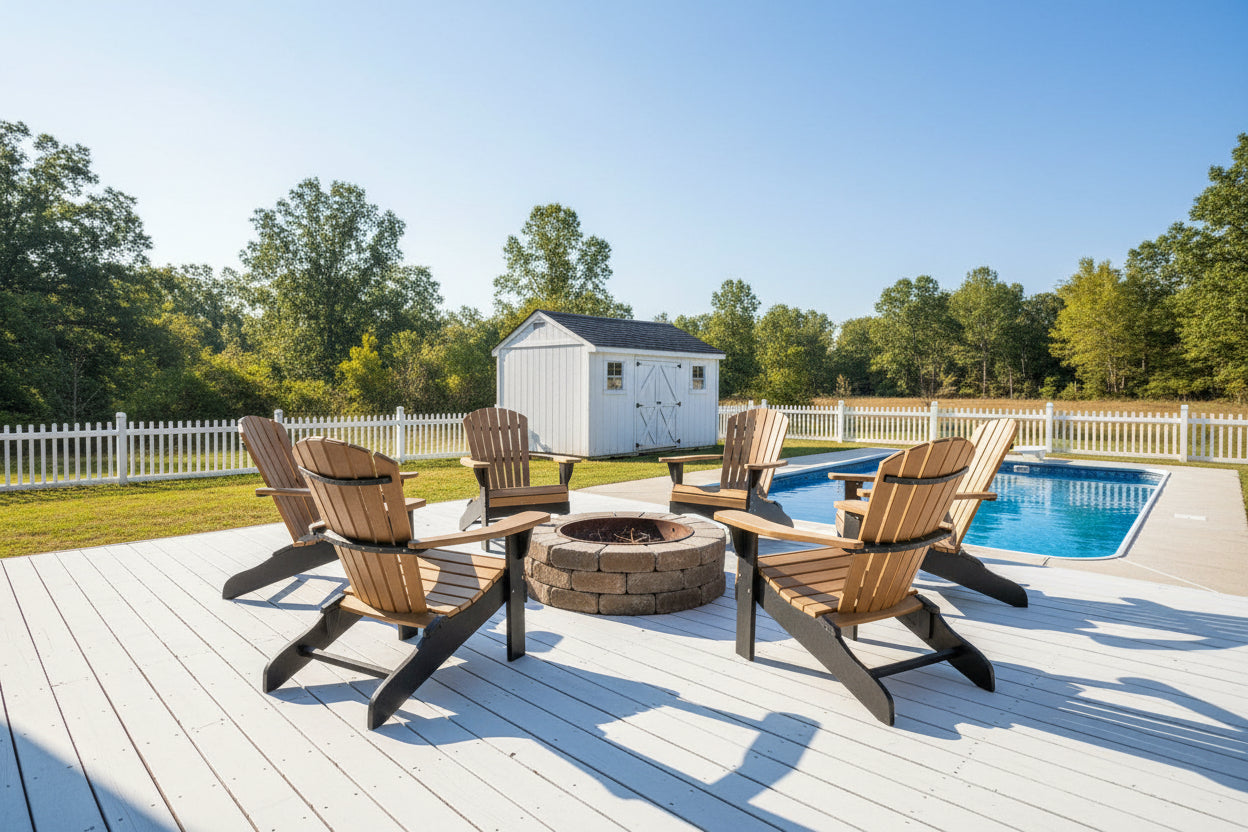 Set of 6 Adirondack Chairs Original King Size