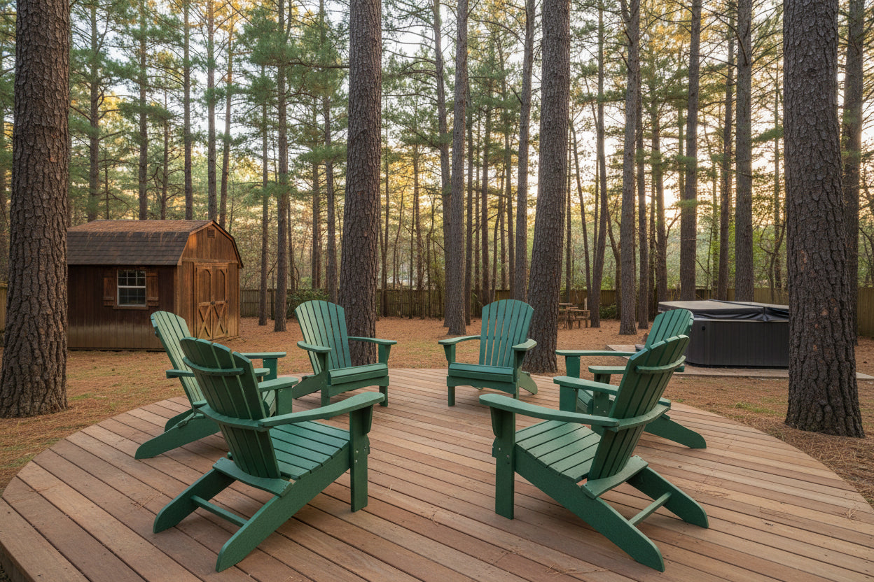 Set of 6 Adirondack Chairs Original King Size