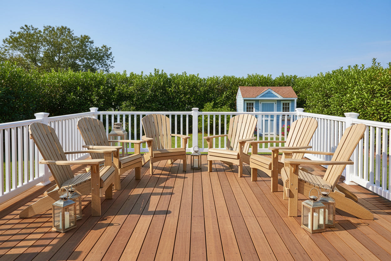 Set of 6 Adirondack Chairs Original King Size