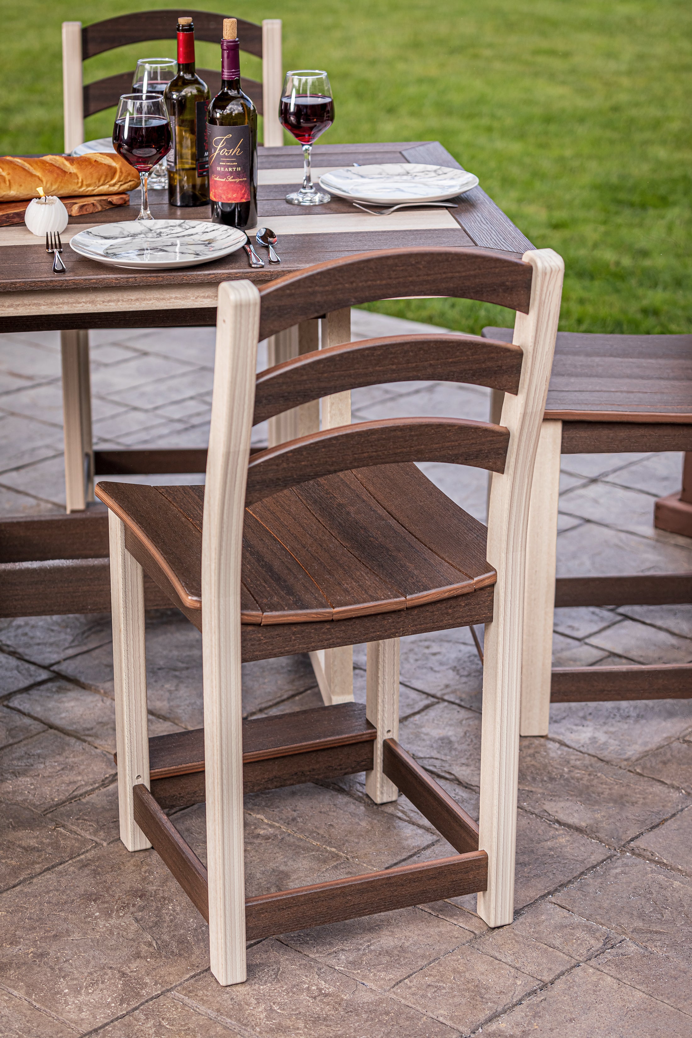 DuraWeather Poly&reg; 5-Piece Gardenia Counter Set