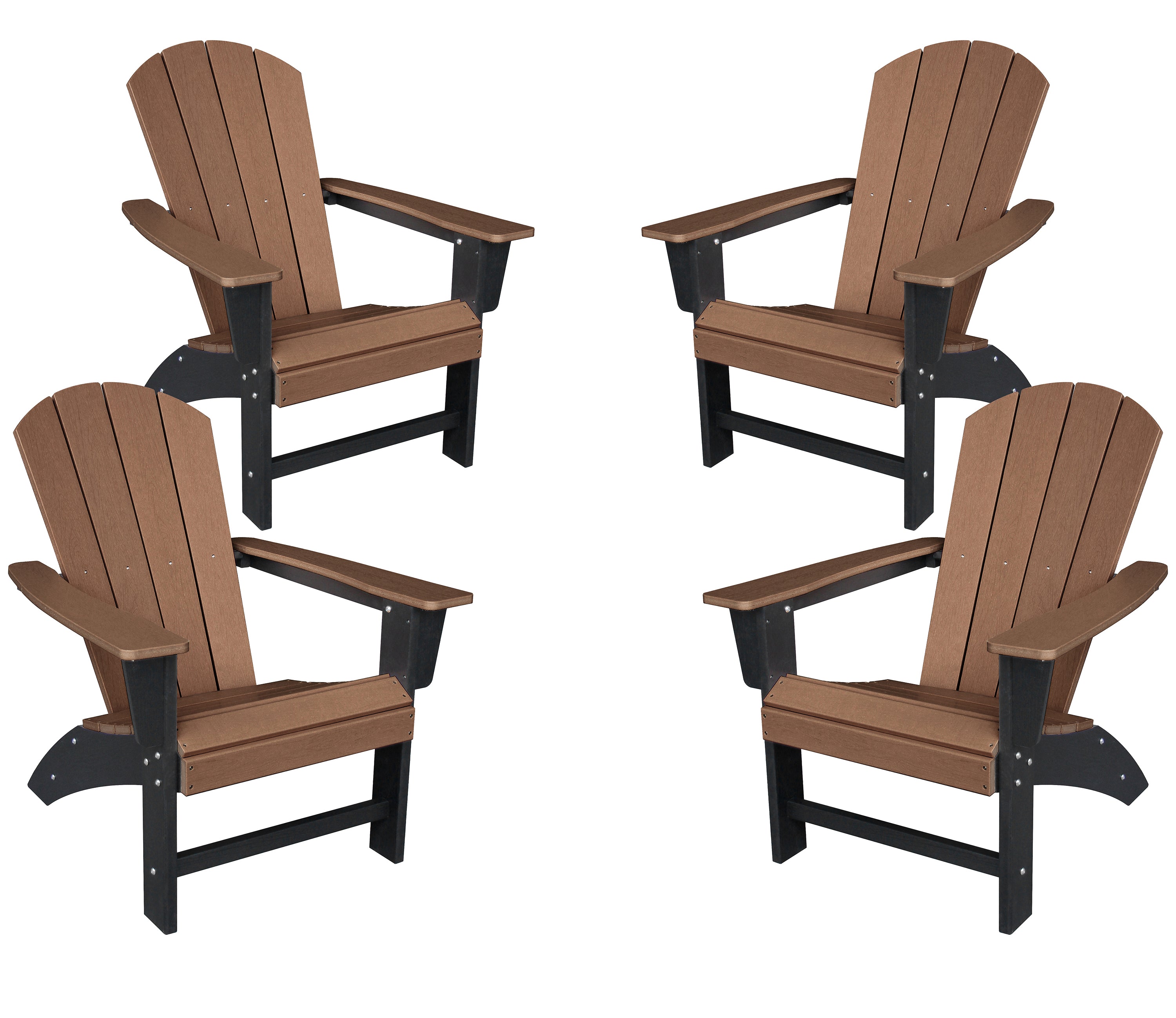 Classic Adirondack Chairs - Set of 4