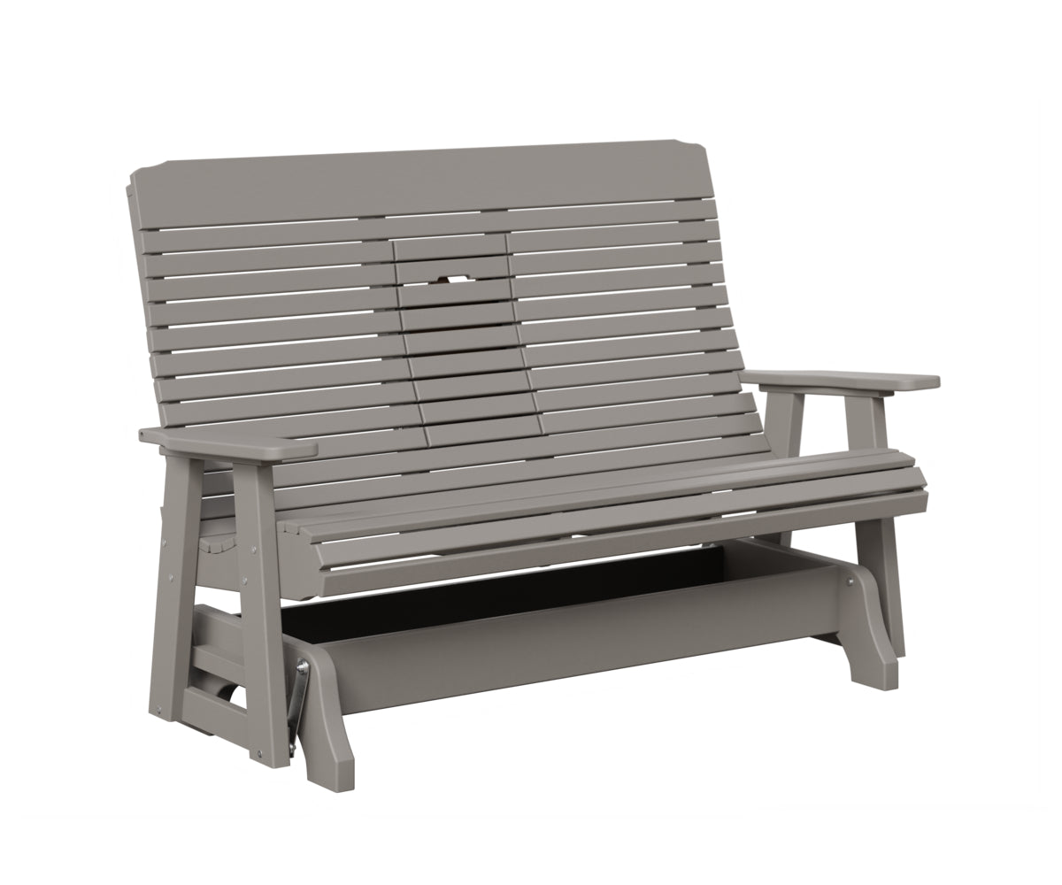 Traditional Loveseat Glider With Flip Down Console