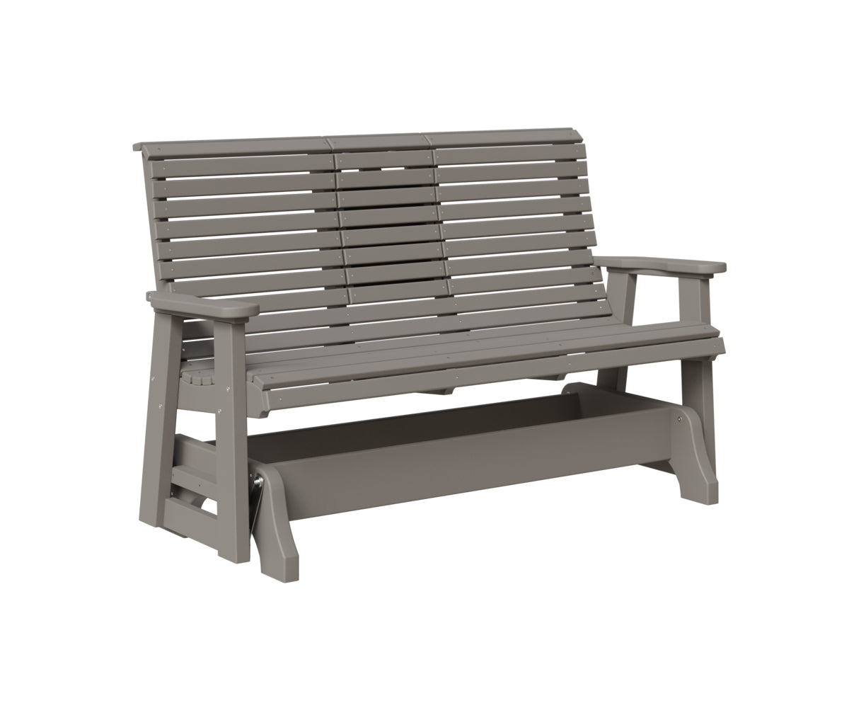 Classic 5' Rollback Loveseat Glider With Flip Down Console