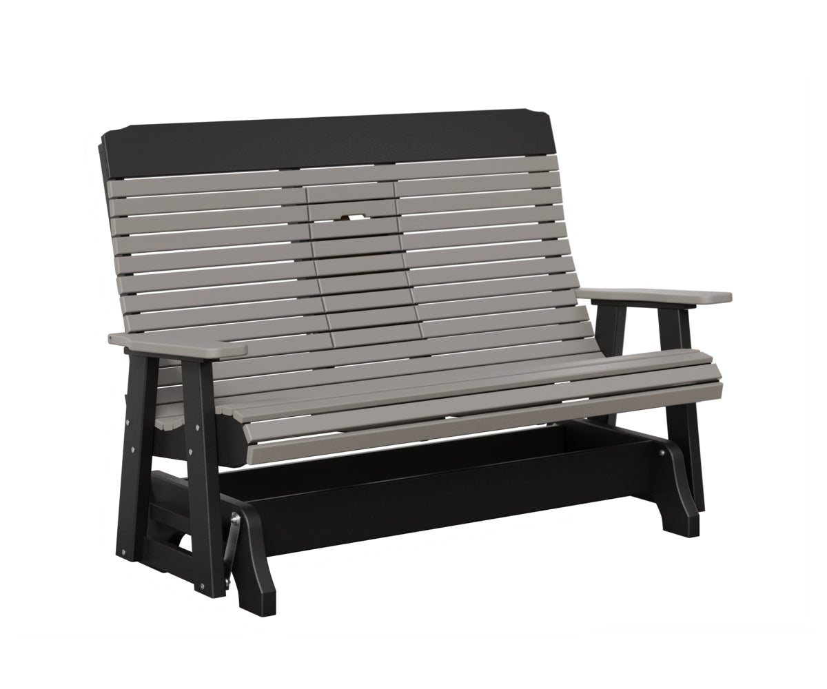 Traditional Loveseat Glider With Flip Down Console