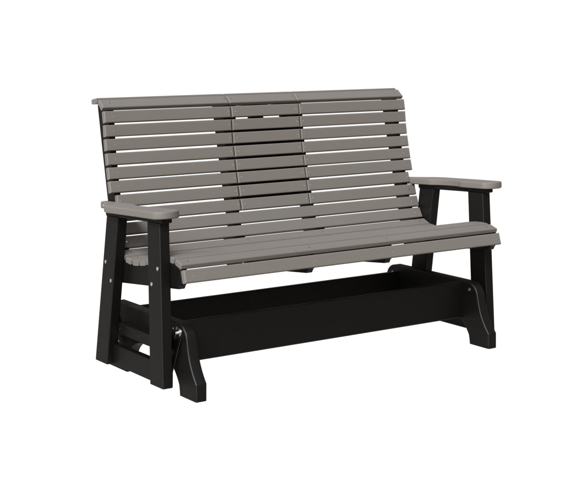 Classic 5' Rollback Loveseat Glider With Flip Down Console