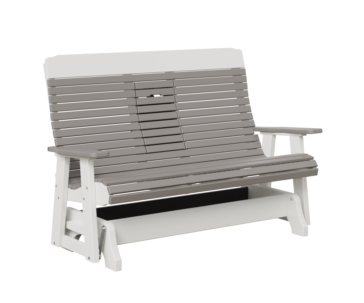 Traditional Loveseat Glider With Flip Down Console