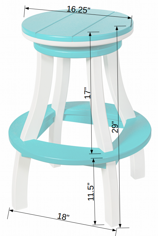 DuraWeather Poly&reg; 5-Piece 6'ft Nautical Bar