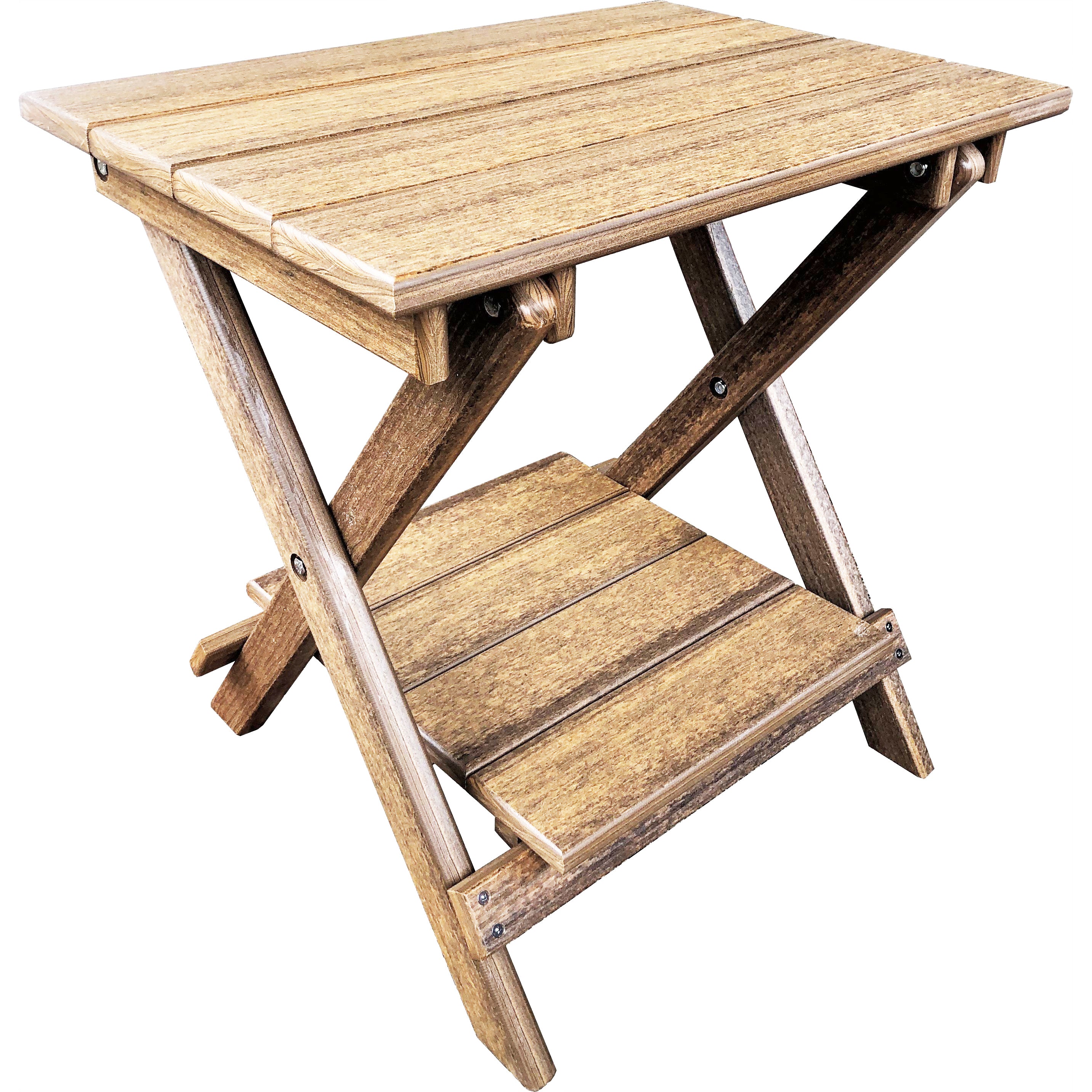 Folding Side Table w/ Removable Serving Tray - Ships Fully Assembled