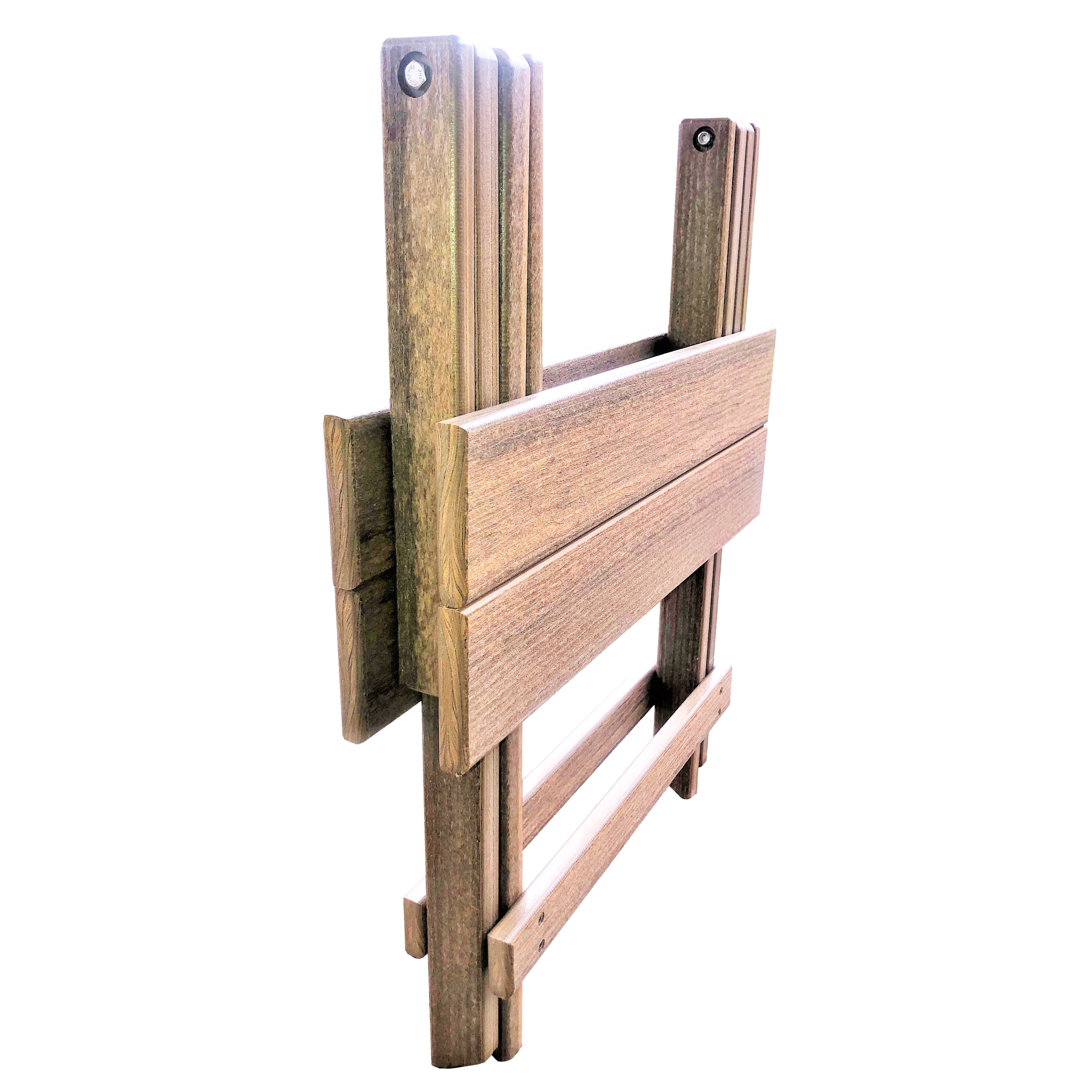 Folding Side Table w/ Removable Serving Tray - Ships Fully Assembled