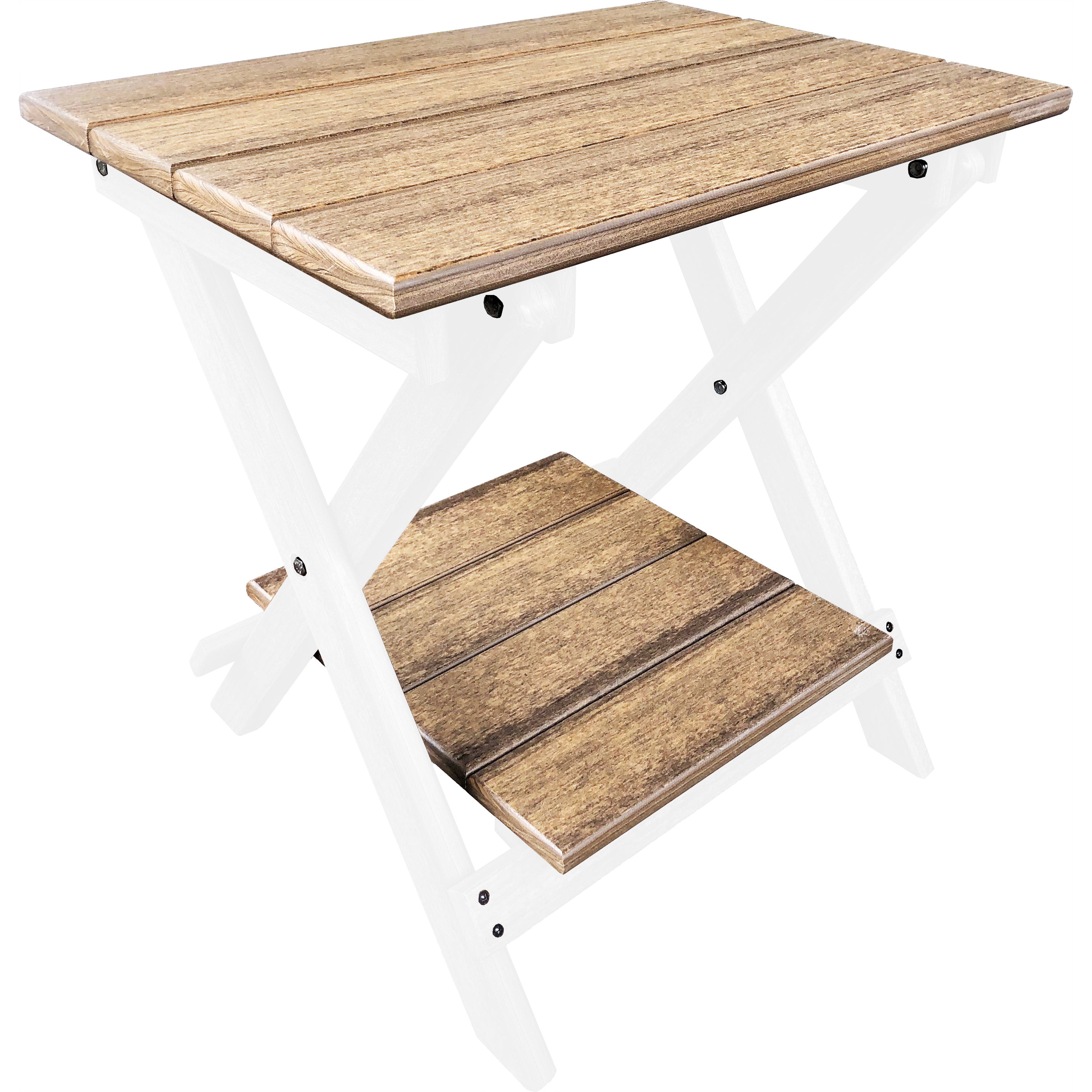 Folding Side Table w/ Removable Serving Tray - Ships Fully Assembled