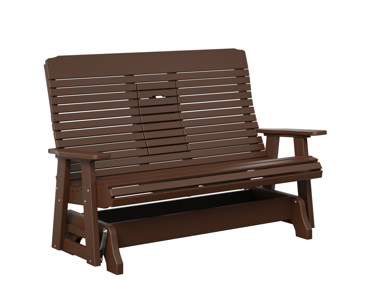 Traditional Loveseat Glider With Flip Down Console