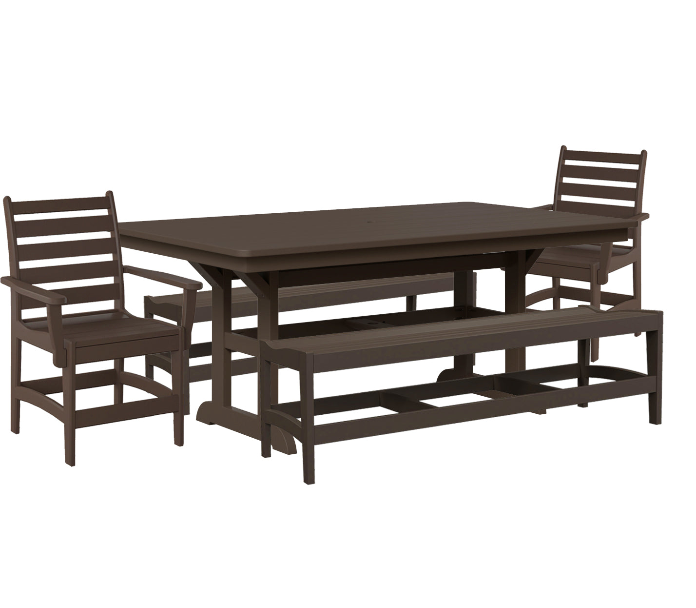 Maywood Dining Set With Two Benches - New