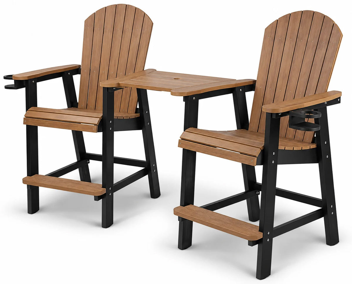 Counter Height Bistro Tete-a-tete With Cupholders