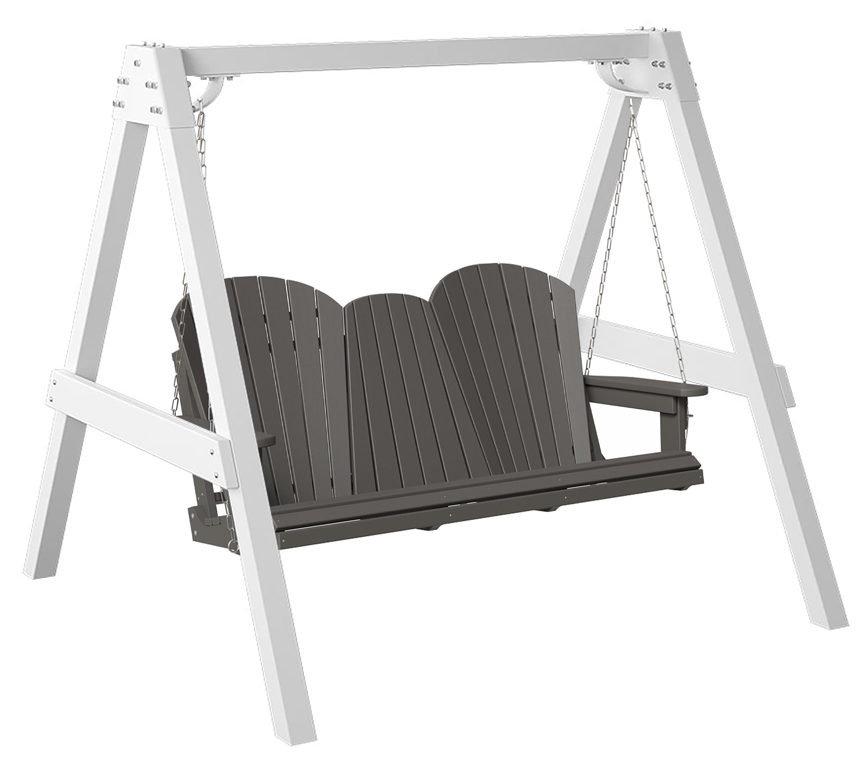5'ft Porch Swing With Flip Down Tray & Arbor - New