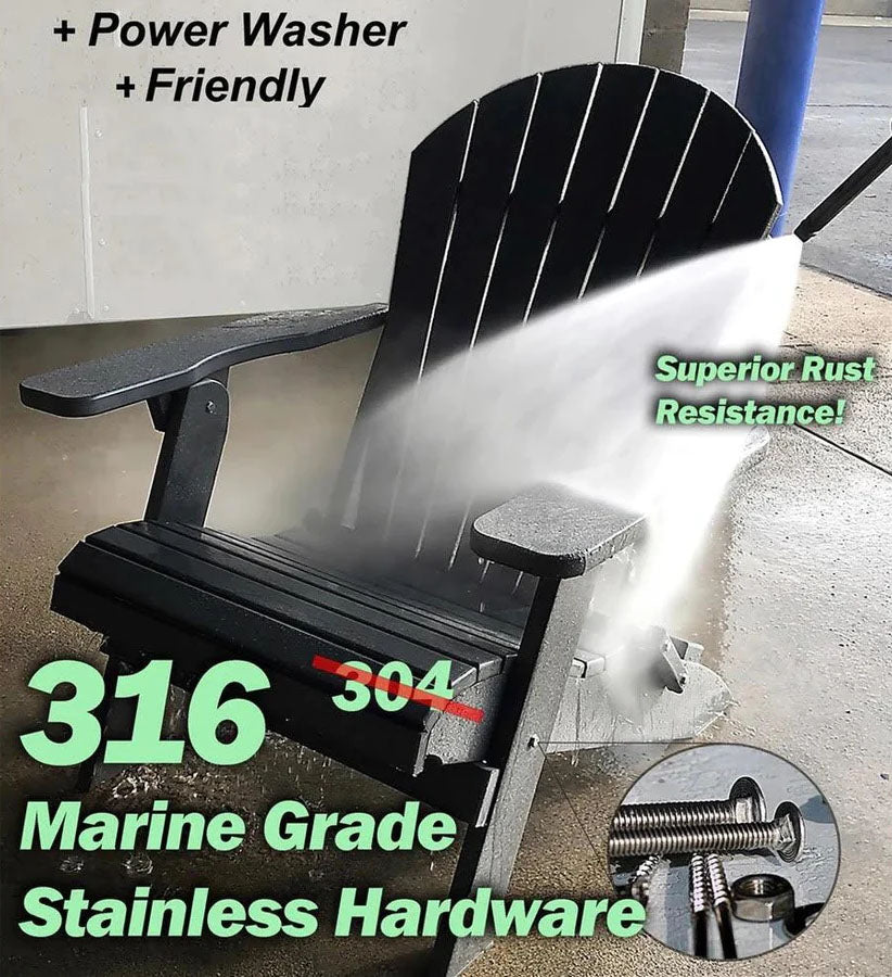 Adirondack Folding Chair Settee