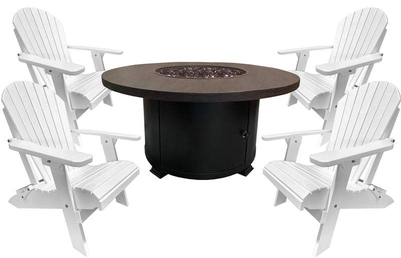 QUICK SHIP - DuraWeather Poly&reg; Ultimate 48"rd Classic Outdoor Fire Pit Package