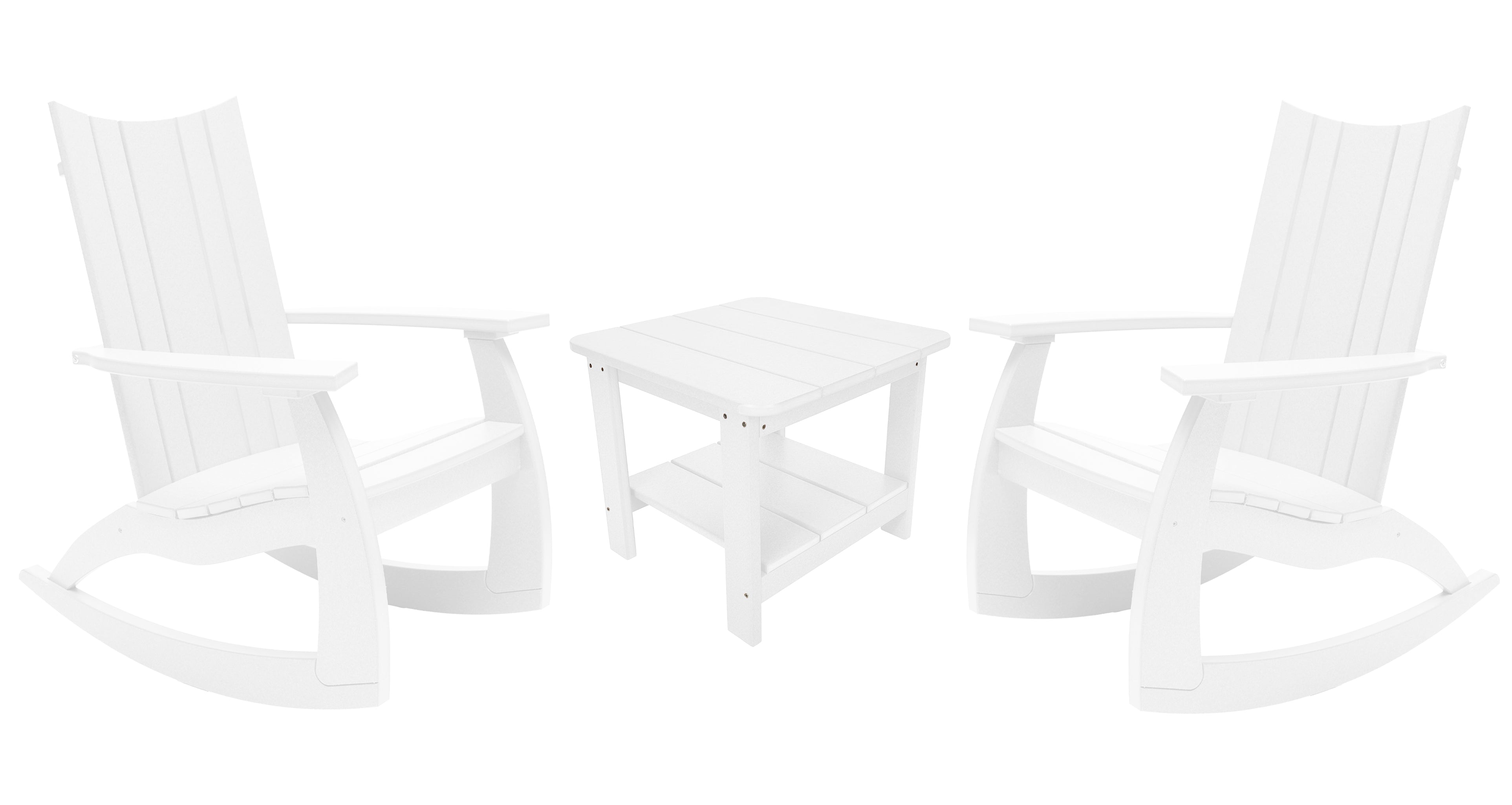 3-Piece Edge Modern Porch Rocker Set