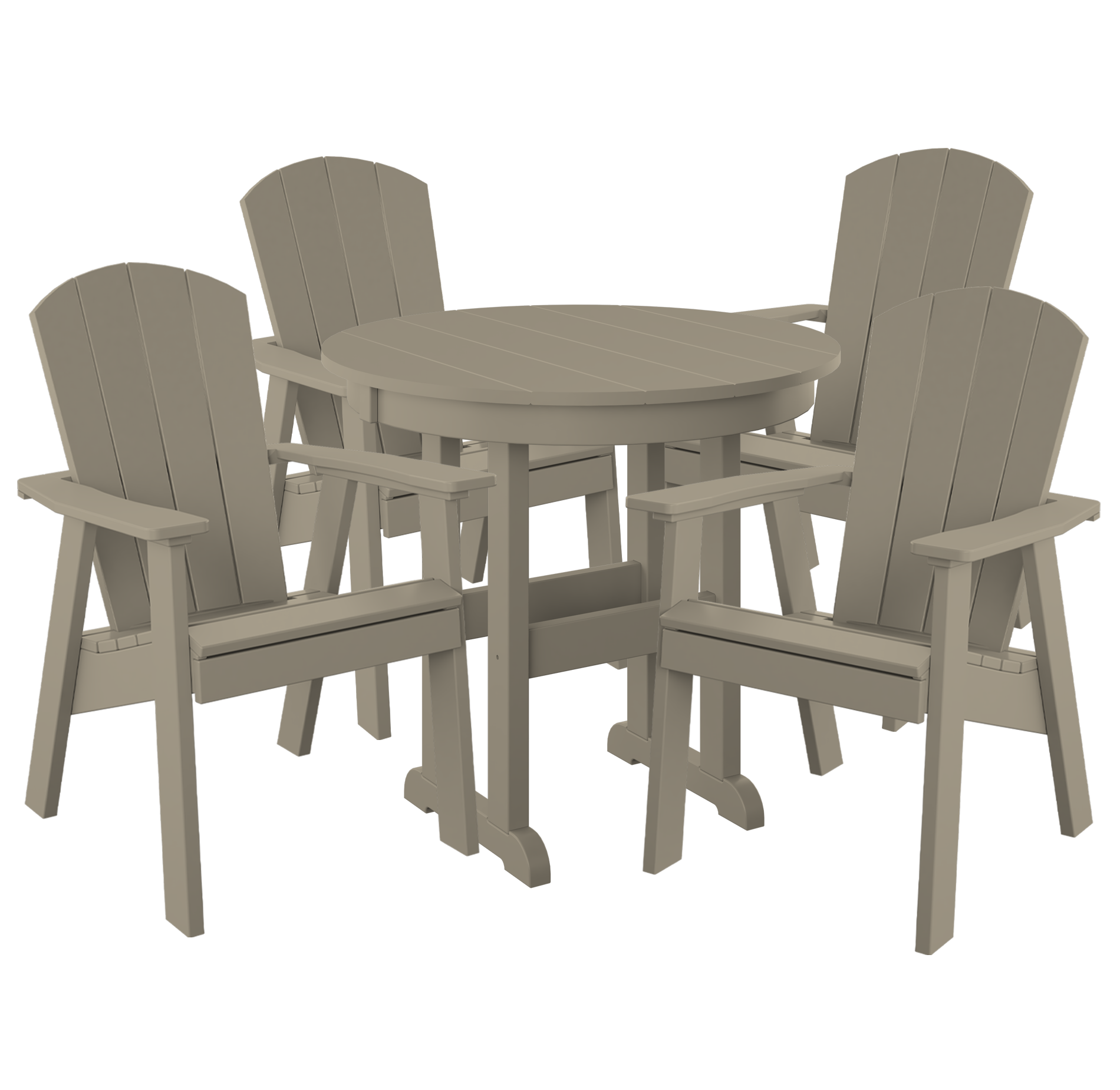 DURAWEATHER POLY® 5-Piece Maybeck Adirondack Dining Set - New