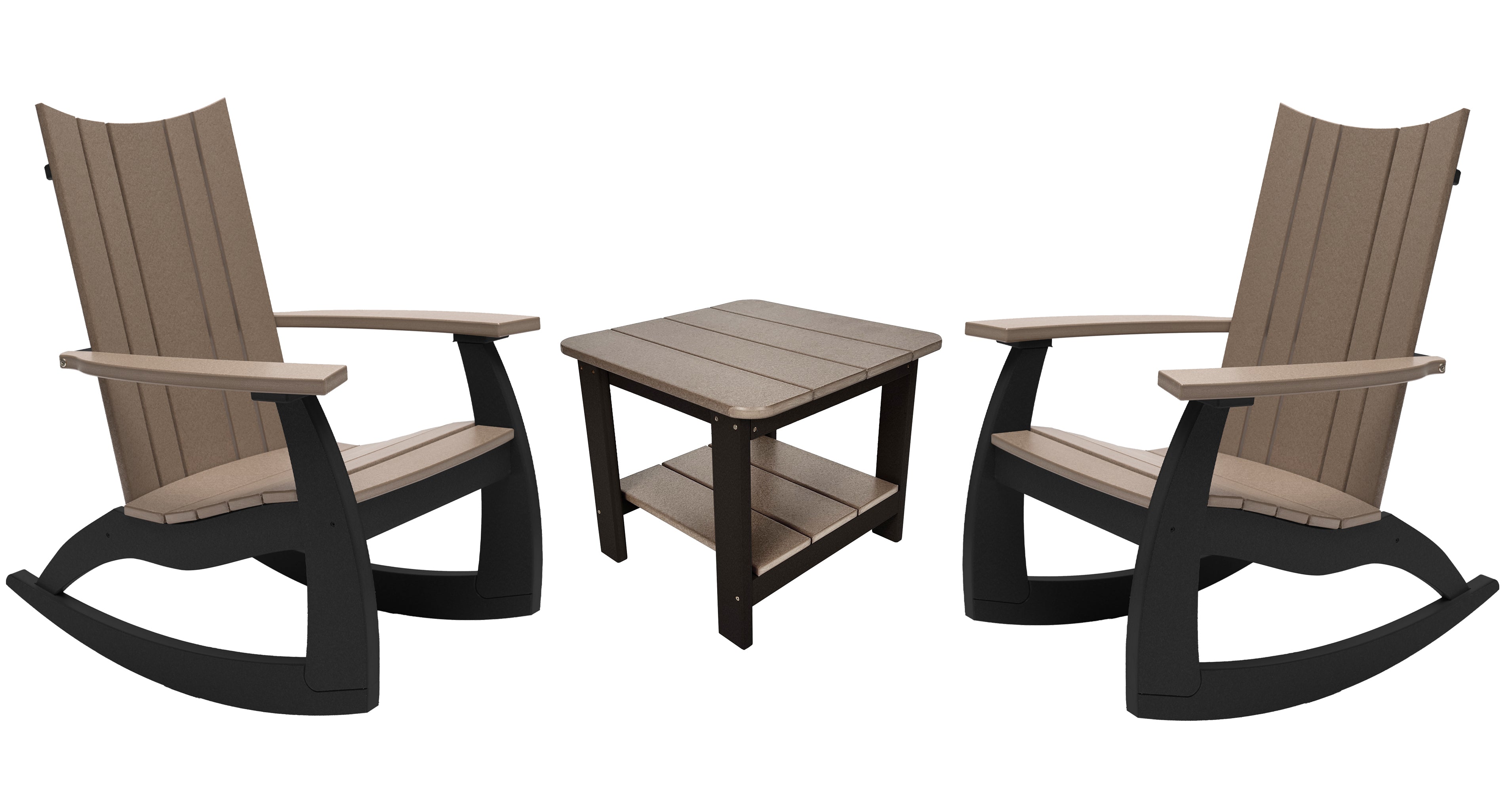 3-Piece Edge Modern Porch Rocker Set