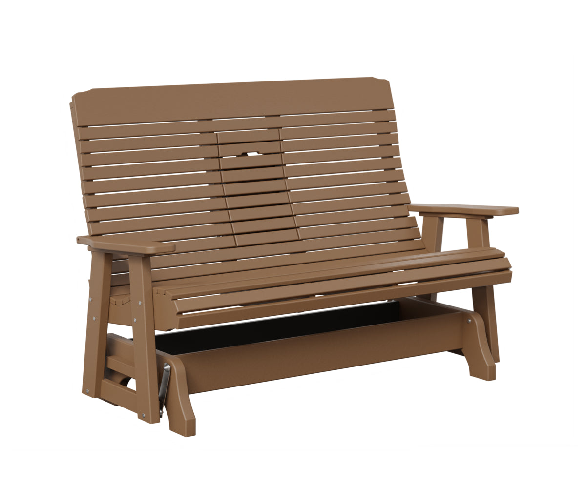Traditional Loveseat Glider With Flip Down Console