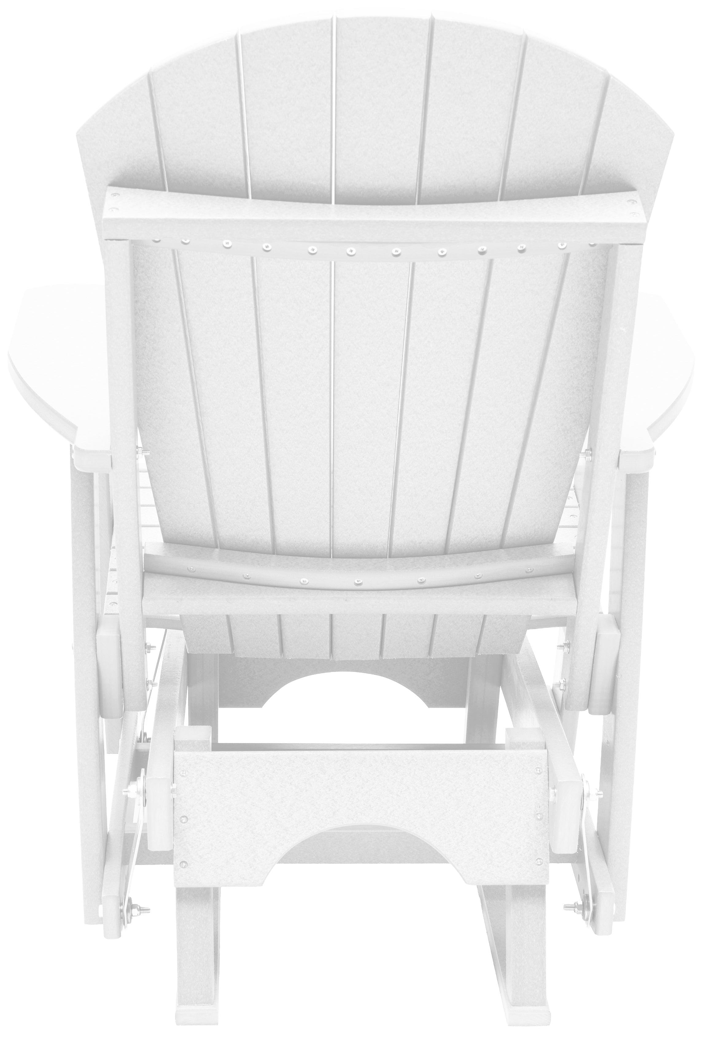 Set of 2 Adirondack Single Gliders With Two Tier End Table