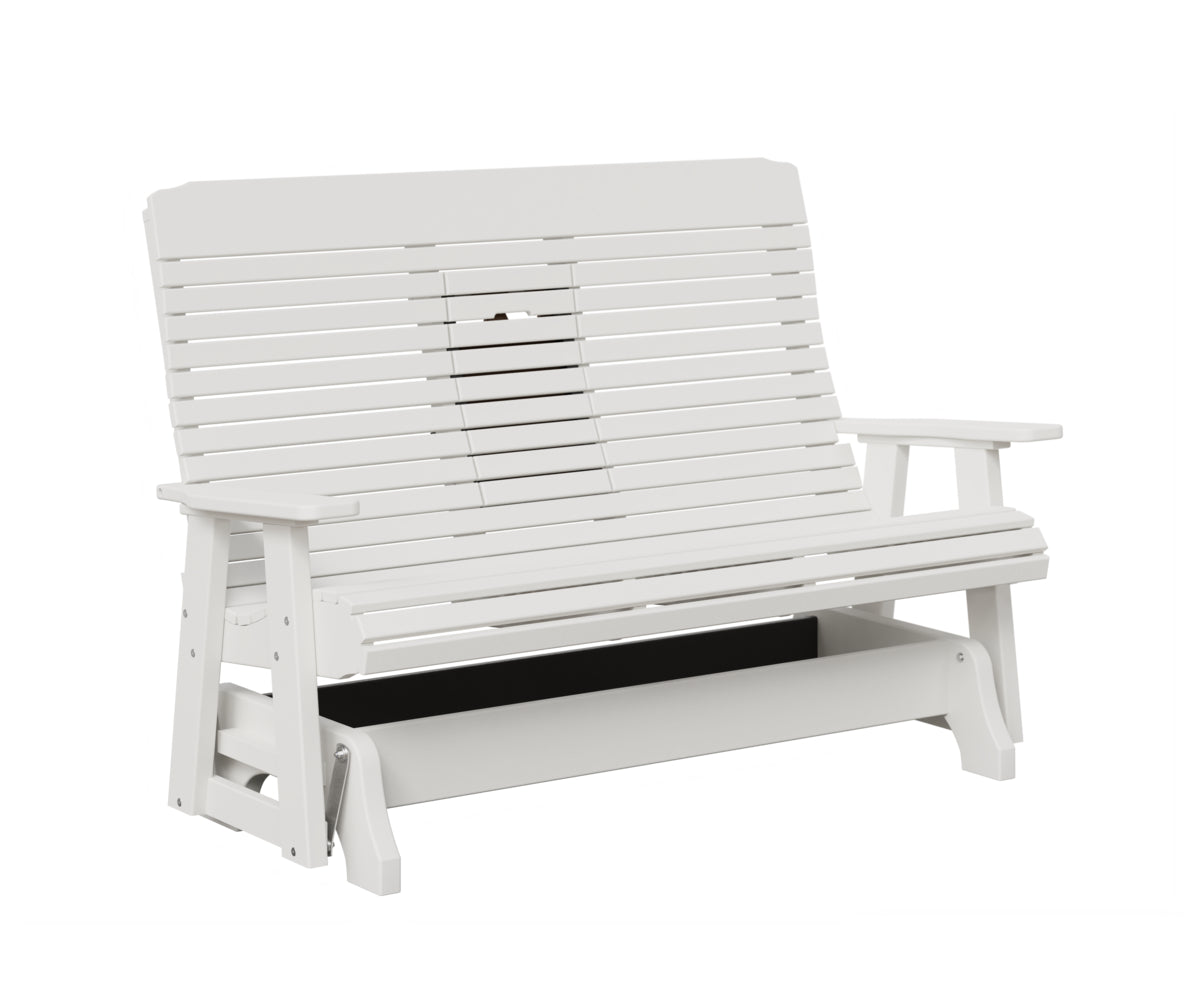 Traditional Loveseat Glider With Flip Down Console