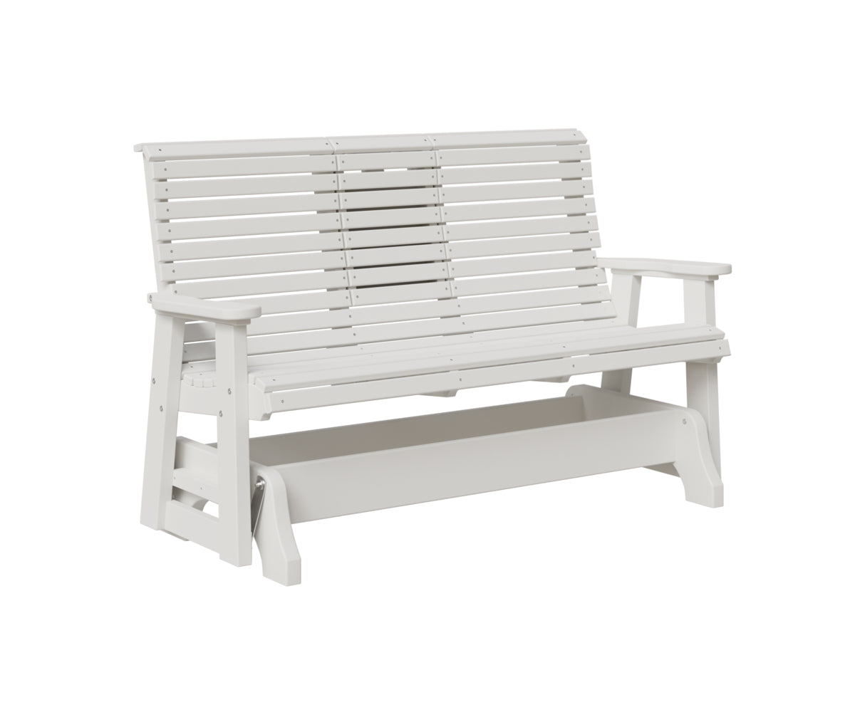 Classic 5' Rollback Loveseat Glider With Flip Down Console