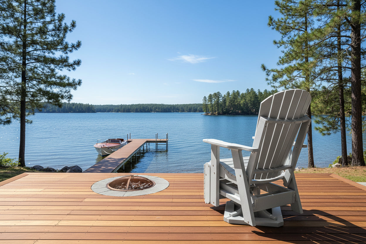 Swivel And Reclining  King Size Adirondack Chair
