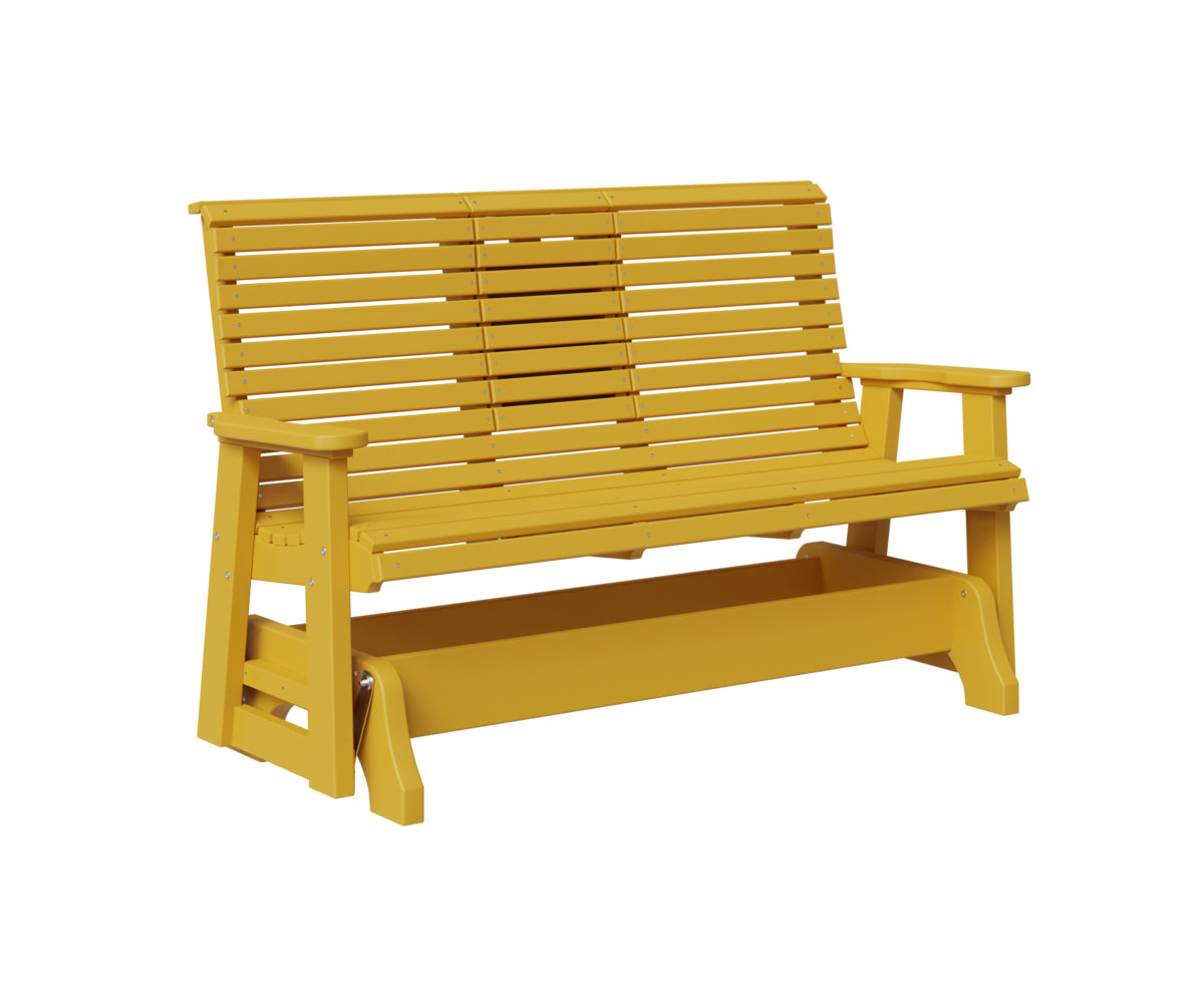 Classic 5' Rollback Loveseat Glider With Flip Down Console