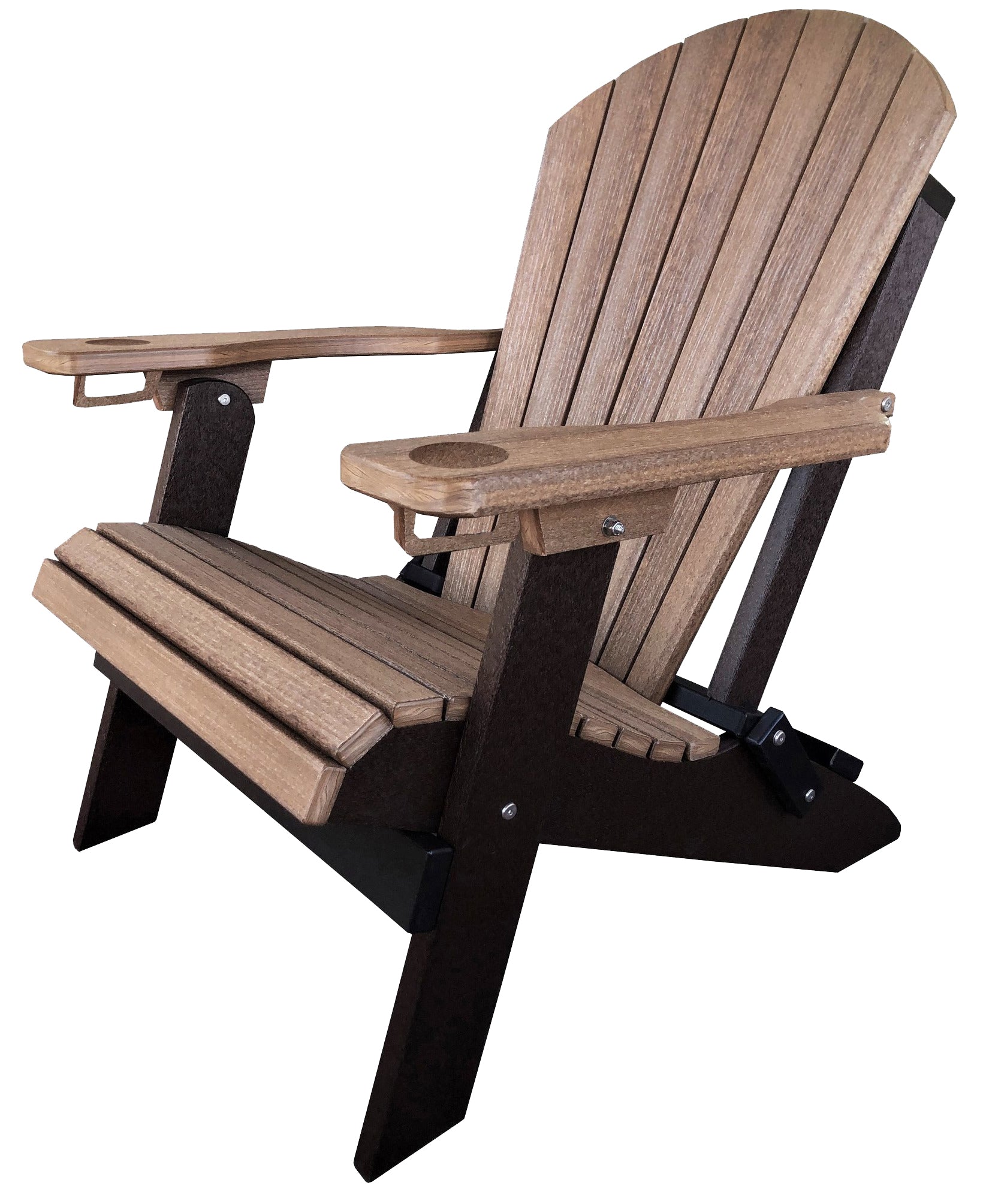 Set of 4 Signature Series Folding Adirondack Chairs With Built In Cup Holders King Size