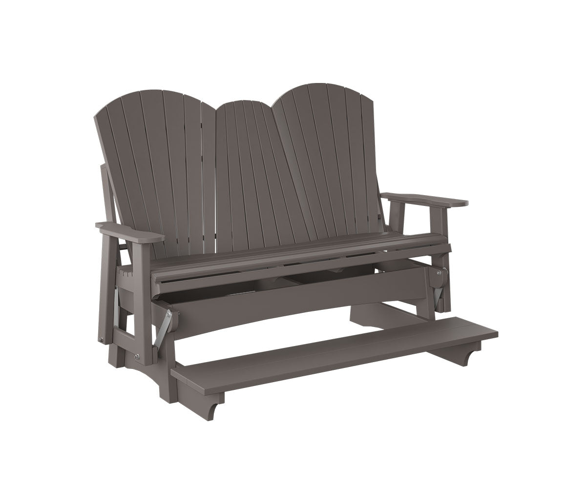 Adirondack Counter Loveseat Glider With Flip Down Console
