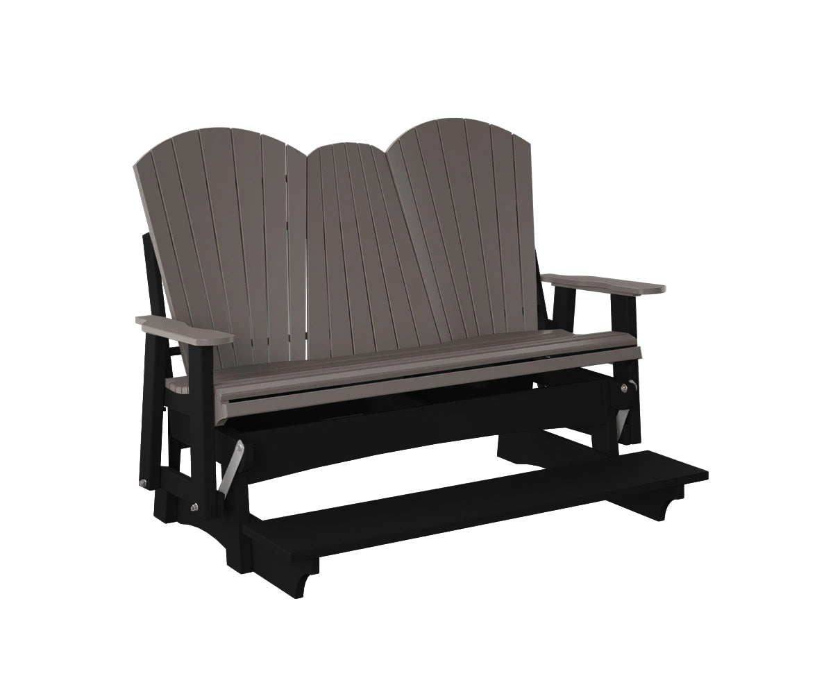 Adirondack Counter Loveseat Glider With Flip Down Console