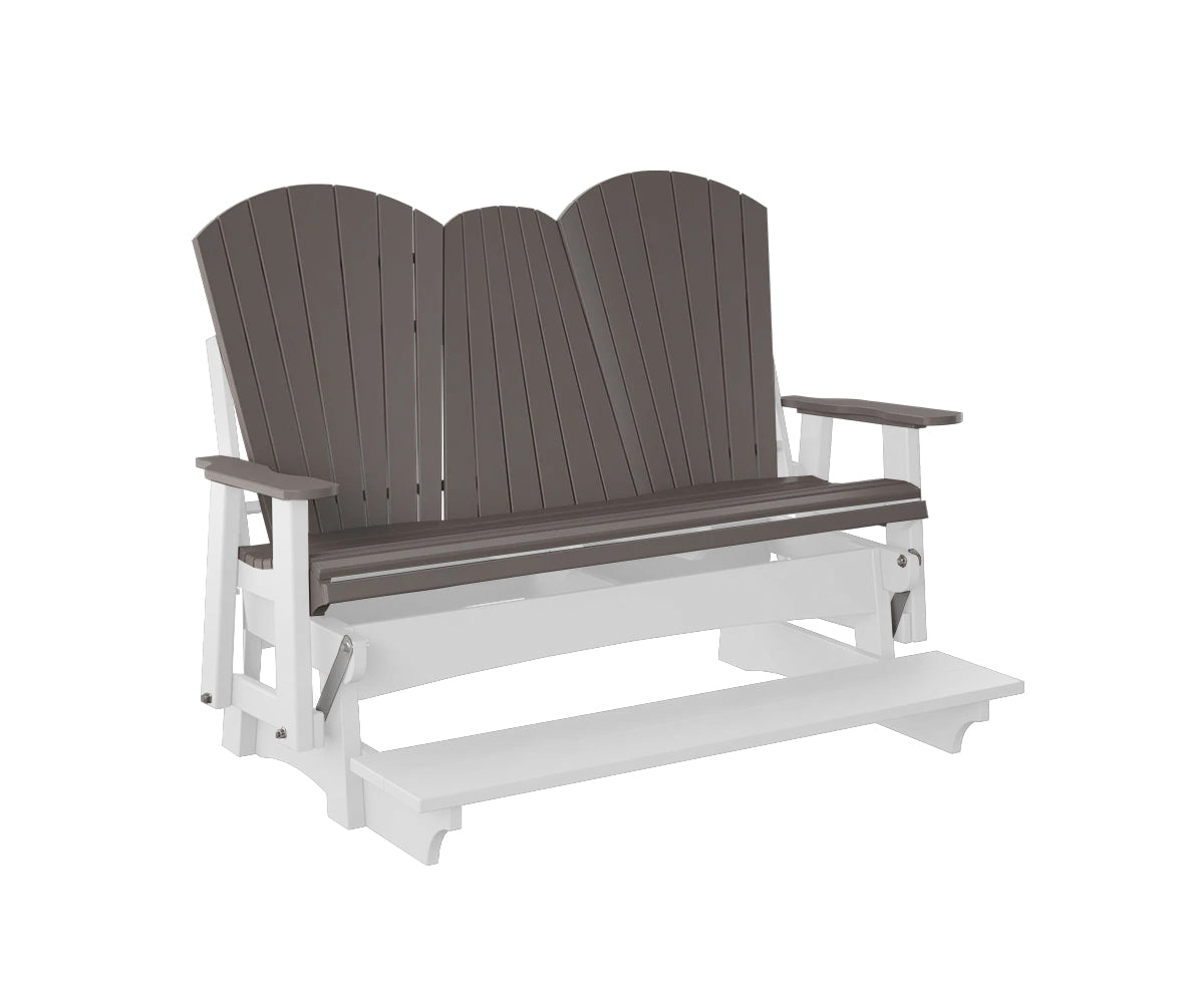 Adirondack Counter Loveseat Glider With Flip Down Console