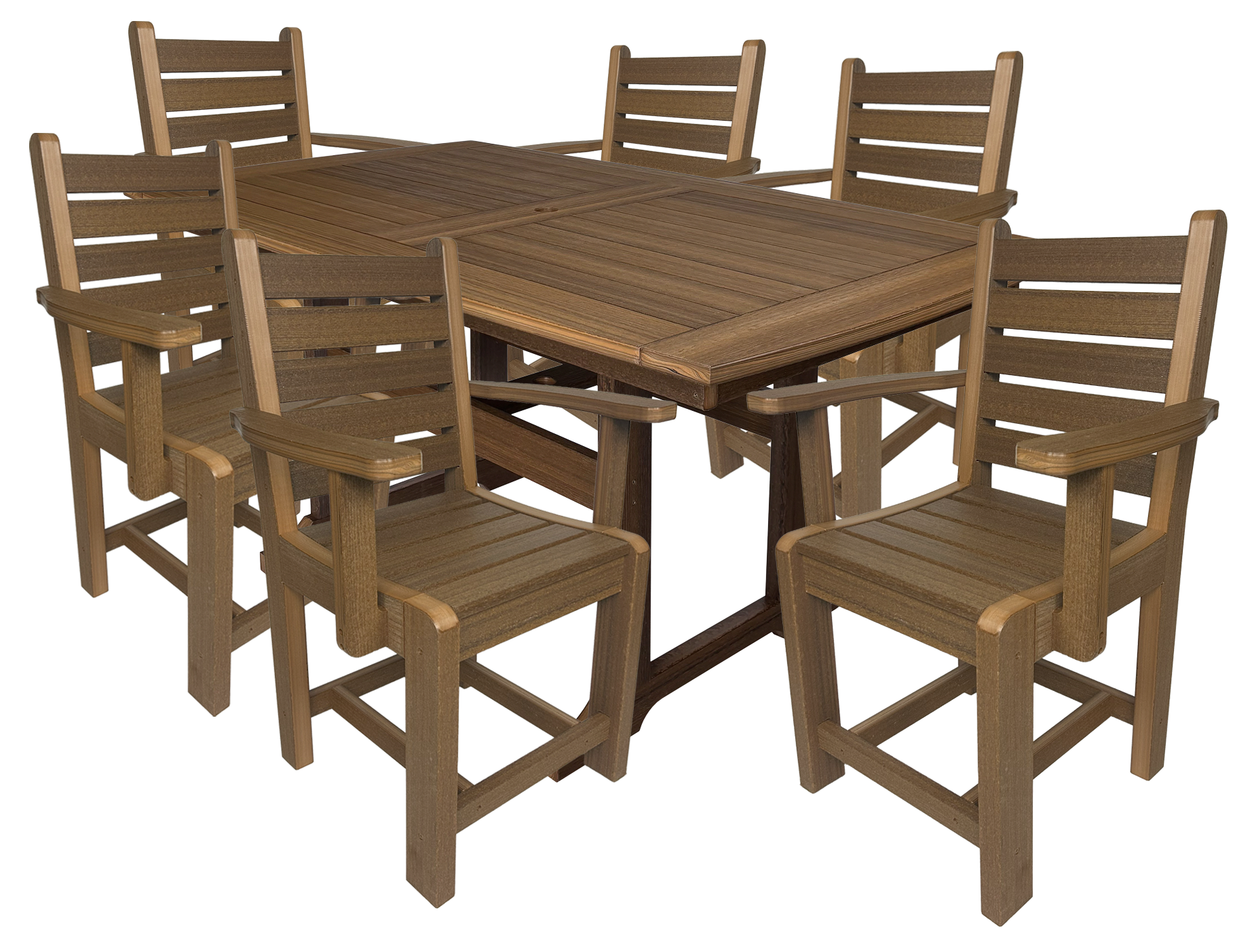 Ovation 7-Piece Dining Set (6) Arm Chairs
