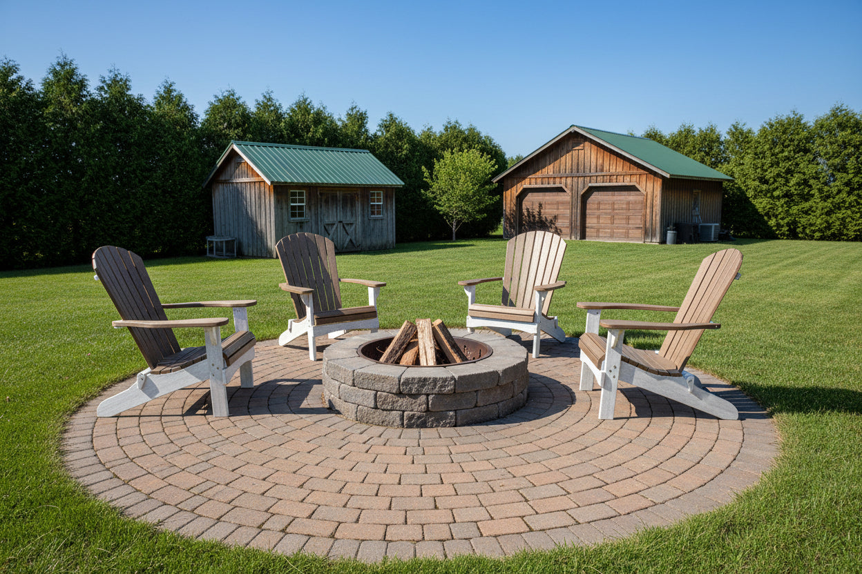 Set of 4 Adirondack Chairs Original King Size