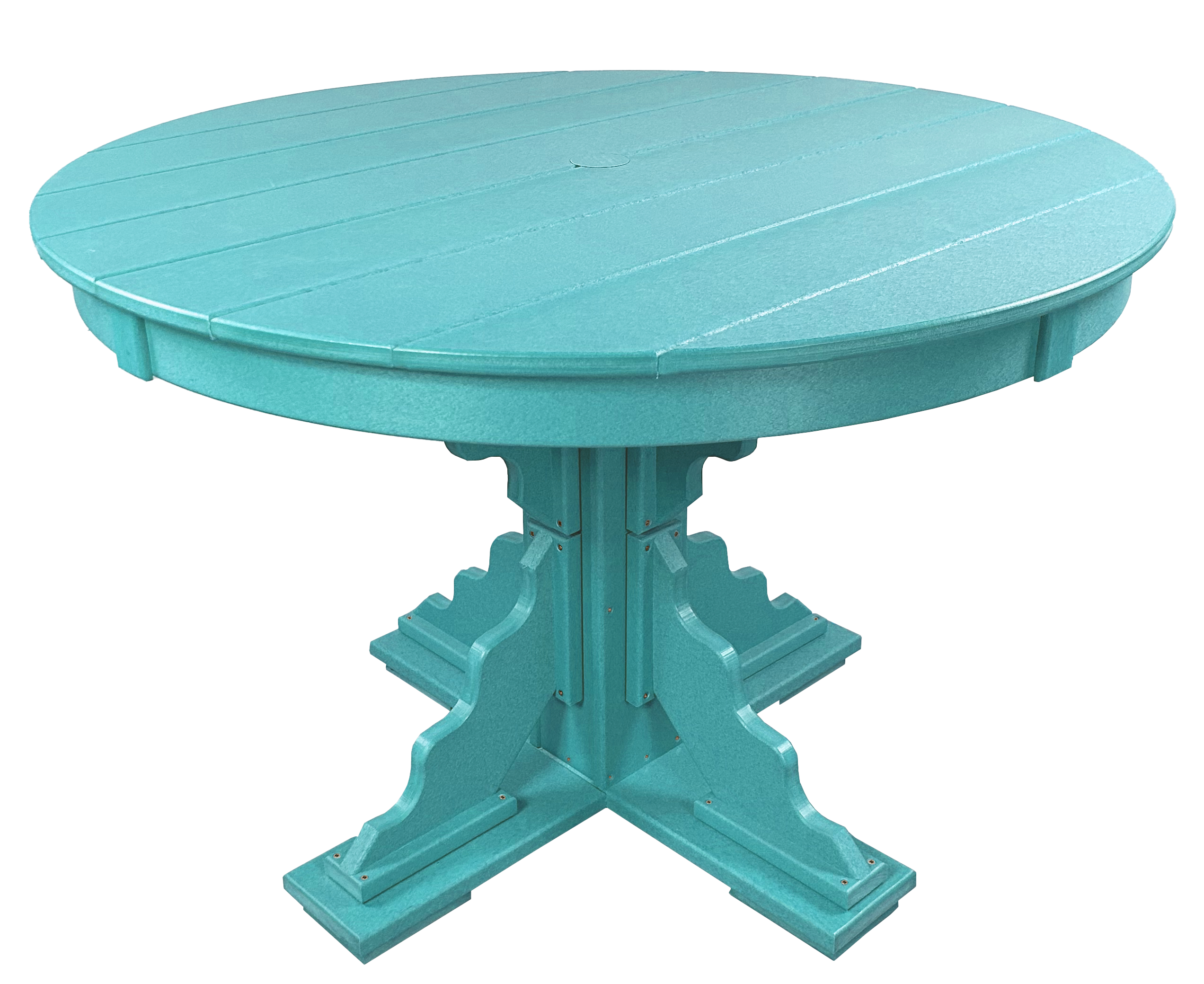 5-Piece 44”rd. Bridgewater Dining Set With Built In Cupholders