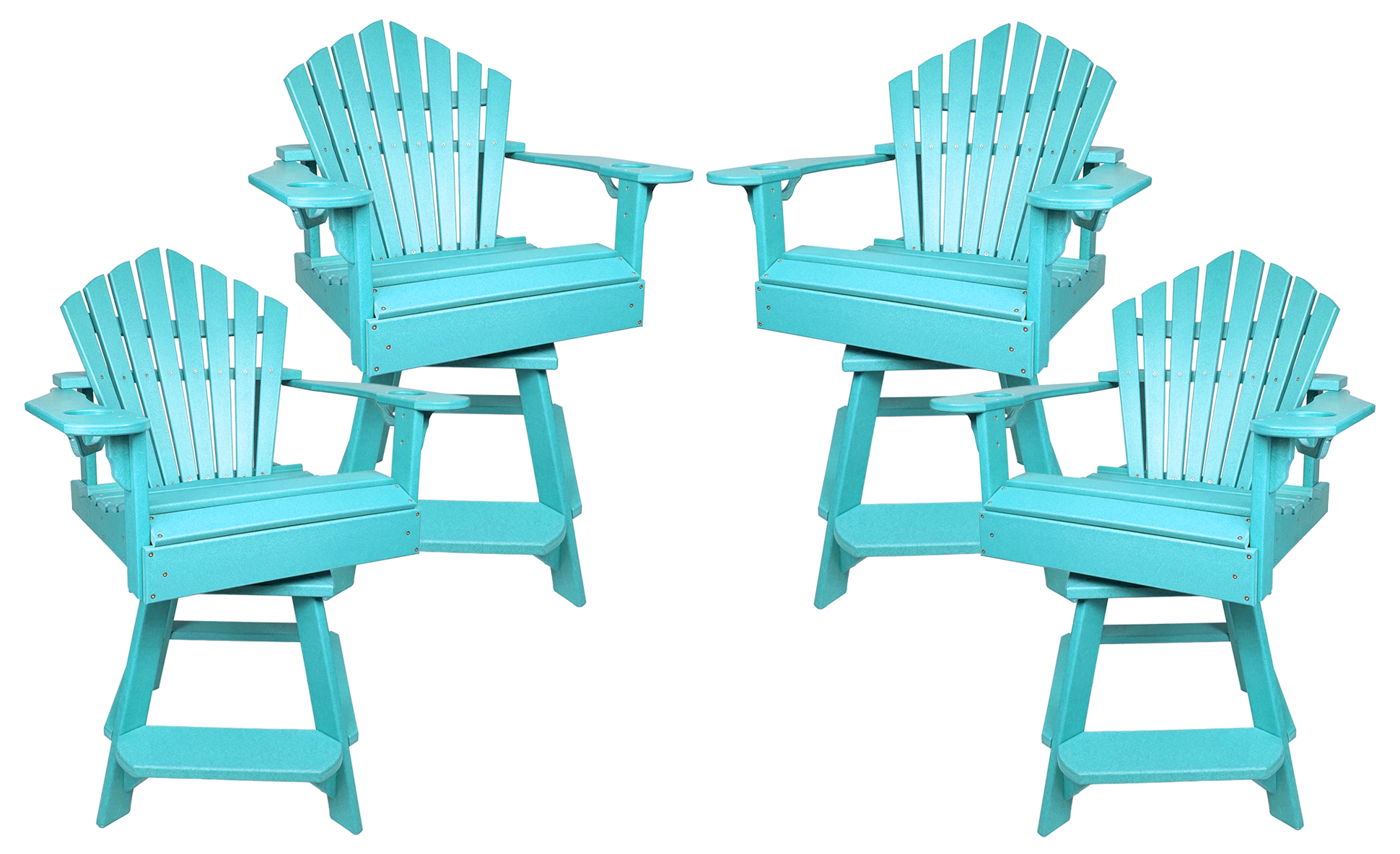 Set of 4 - Bridgewater Swivel Counter Chairs